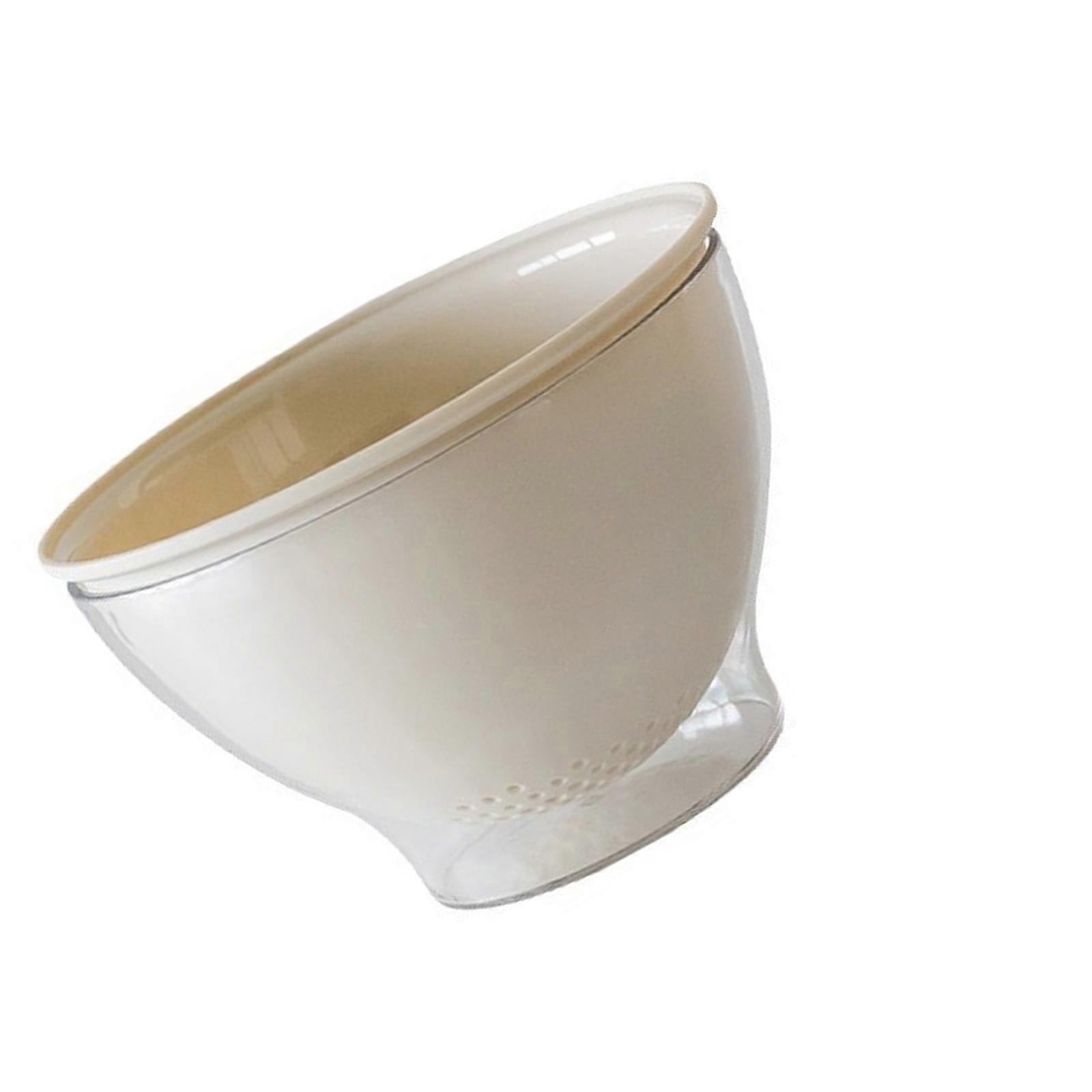 Space Saving Designs Double Layer Drain Basket Convenient for Washing Fruits Vegetables Sturdy Designs Casual Wear White