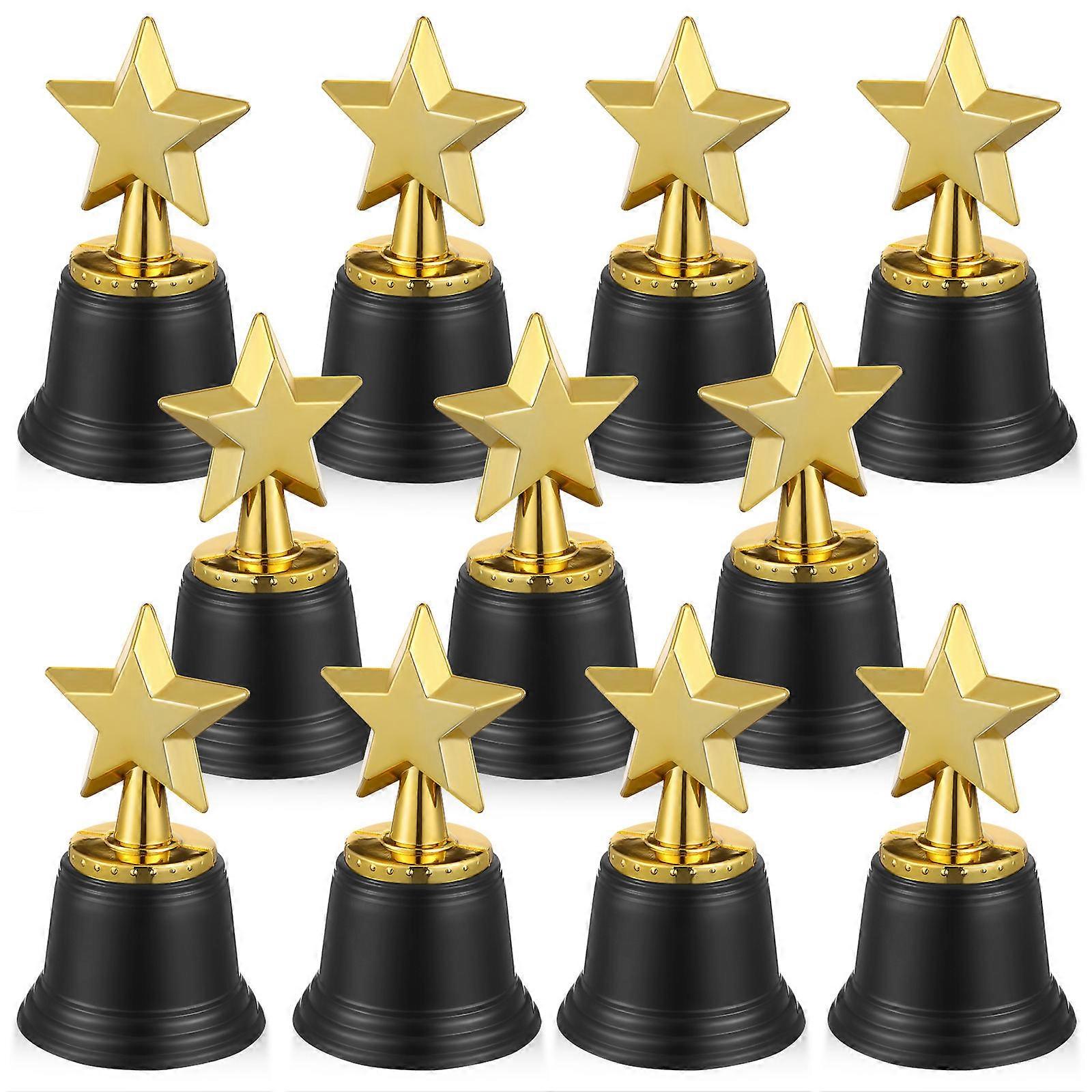 Plastic Trophy for Decor 20Pcs Party Award Five- Shape