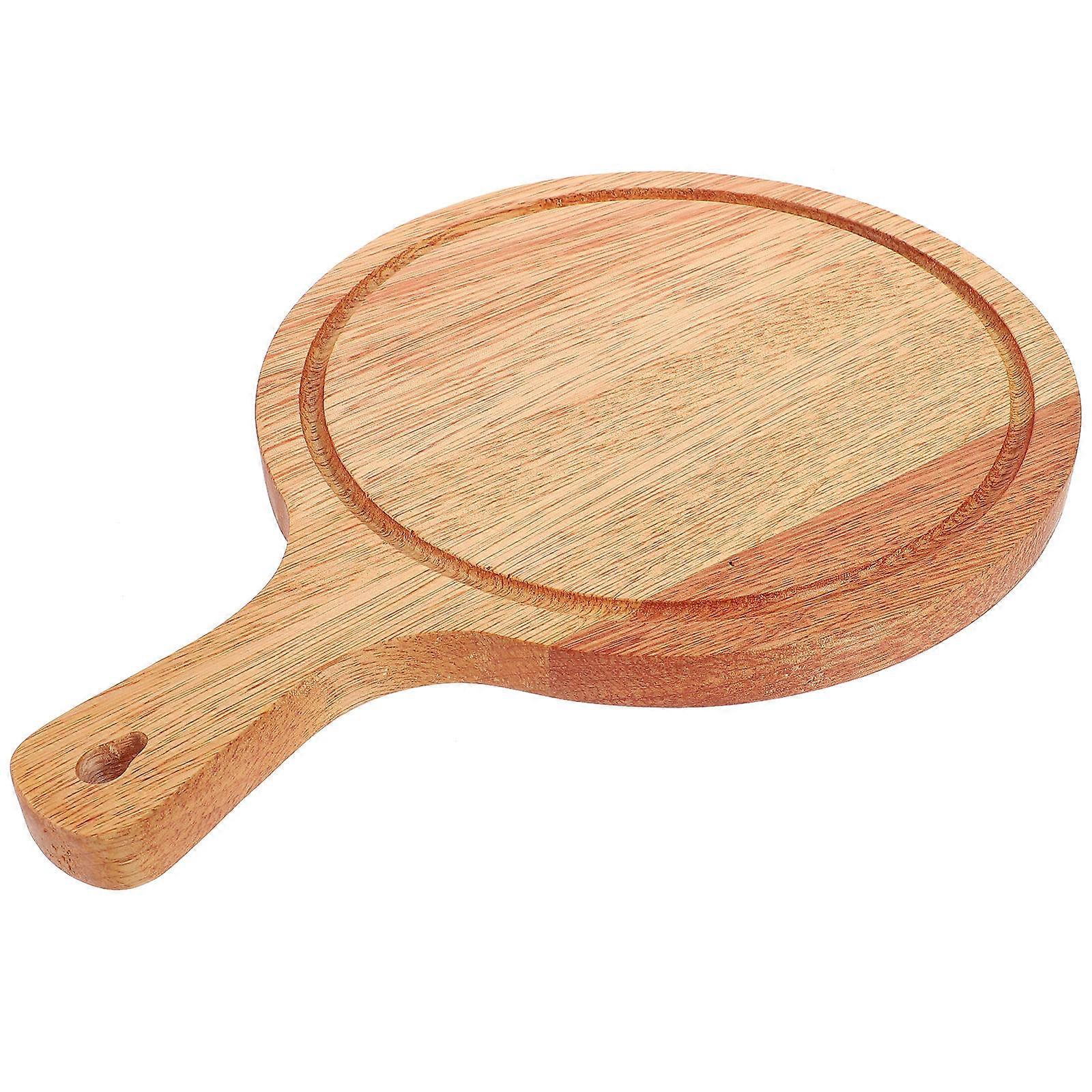 Pizza Servis Tahtası Ahşap Meyve Tabağı Ev Hanımları Pratik Ve Kullanımı Kullanışlı 13×9.1×0.8in 1Pcs