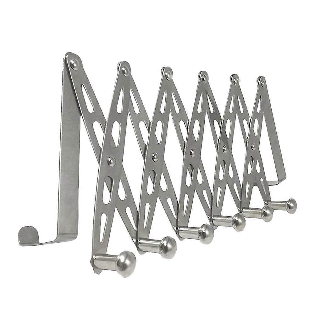 The **"1pc Foldable Closet Door Hook Stainless Steel Clothes Organizer for Coats, Hats, and Towels (Space Saving Design for Home and Dorm Use)"** is