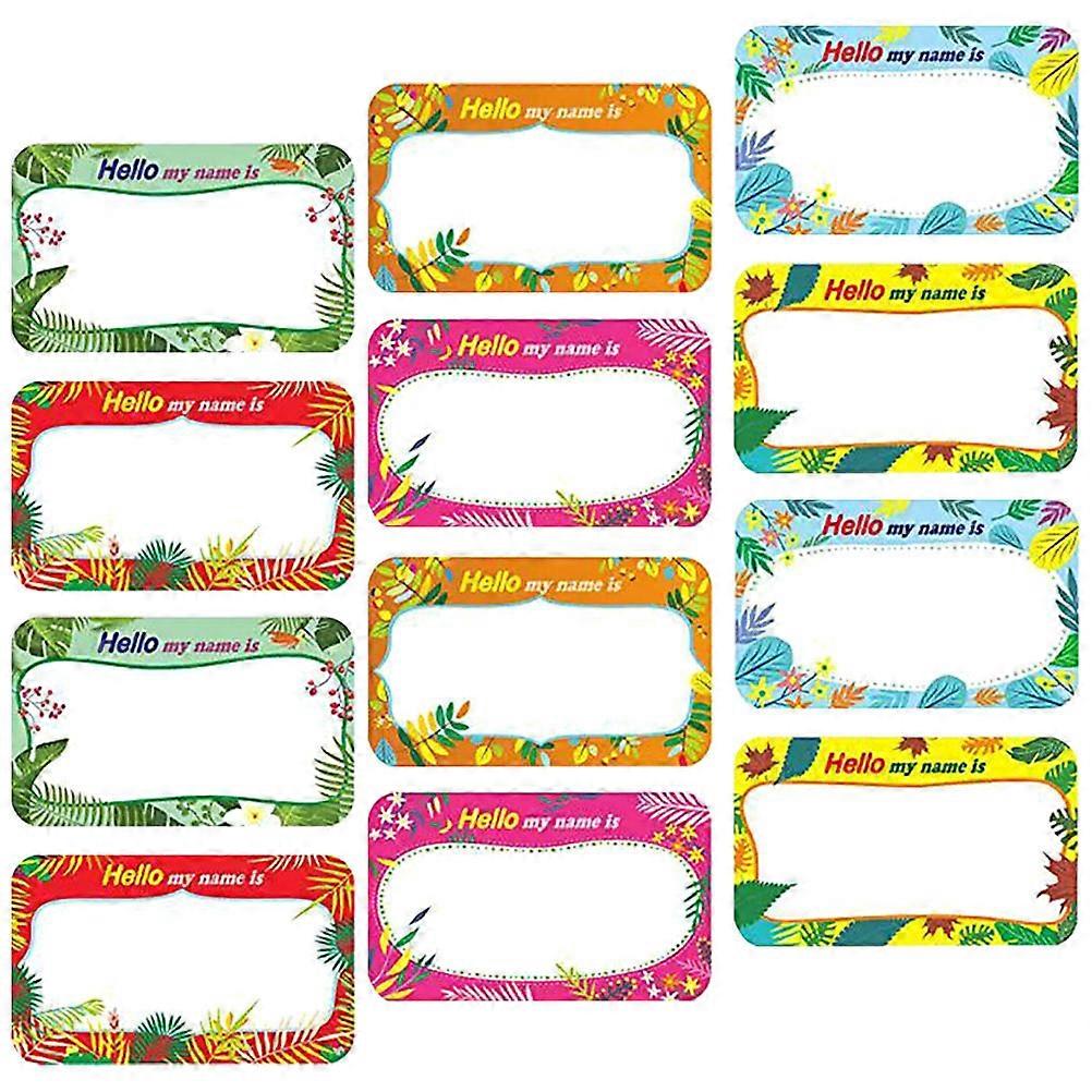 Self Adhesive Name Tag Stickers Roll Writable Decals for Clothing, Home, Office Organization Easy Labeling Sticker Labels for Everyday Use
