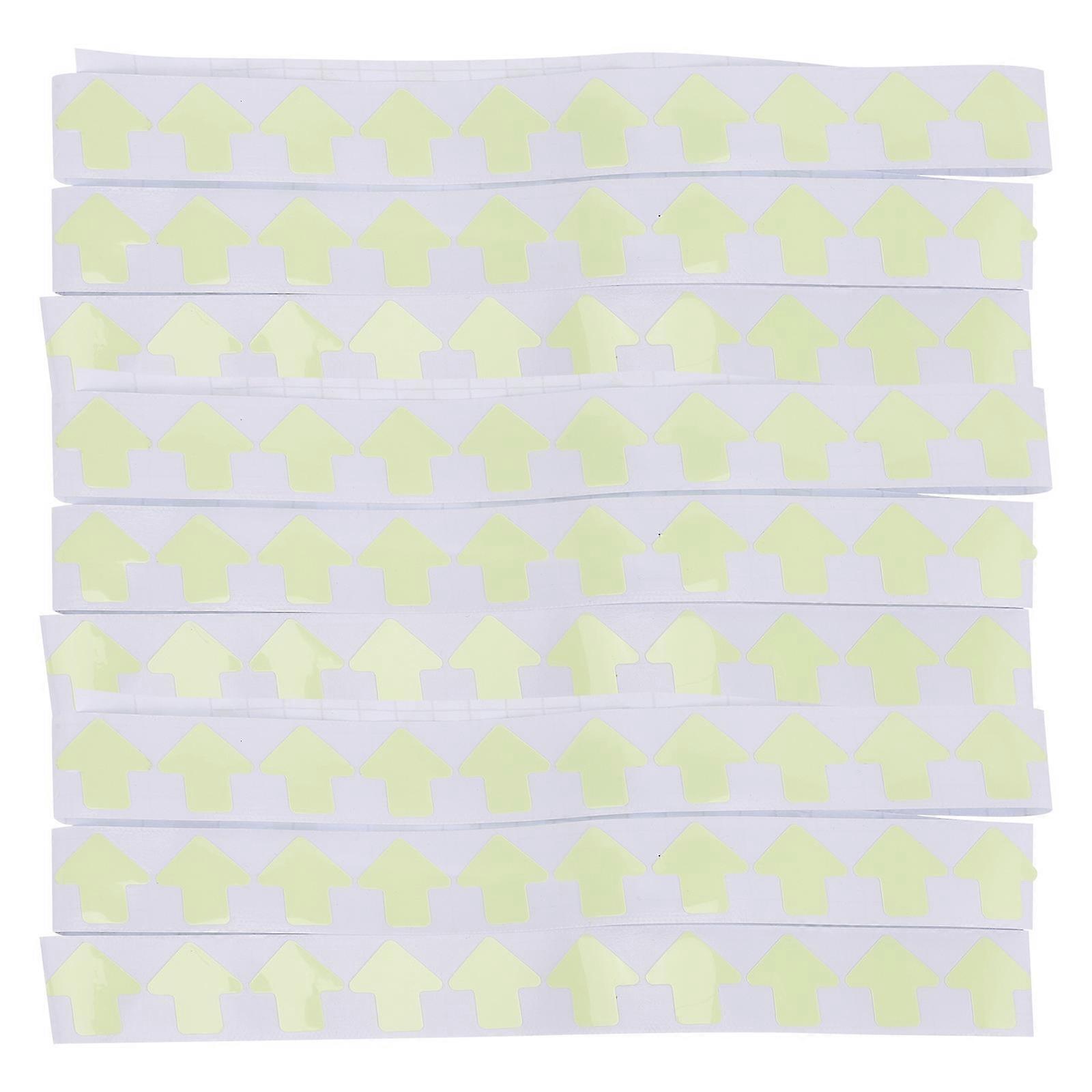Bright Multi Color Fluorescent Sticker for Floor Use Glow in The Dark PET Material 100 Pieces