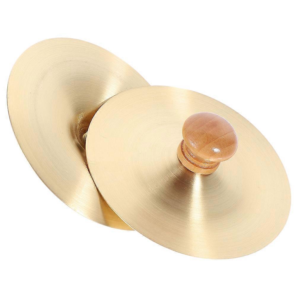 Compact Handheld Copper Cymbals – Portable Percussion Instrument for Cultural Performances, Dance Bands, and Celebrations with Clear Resonant Sound