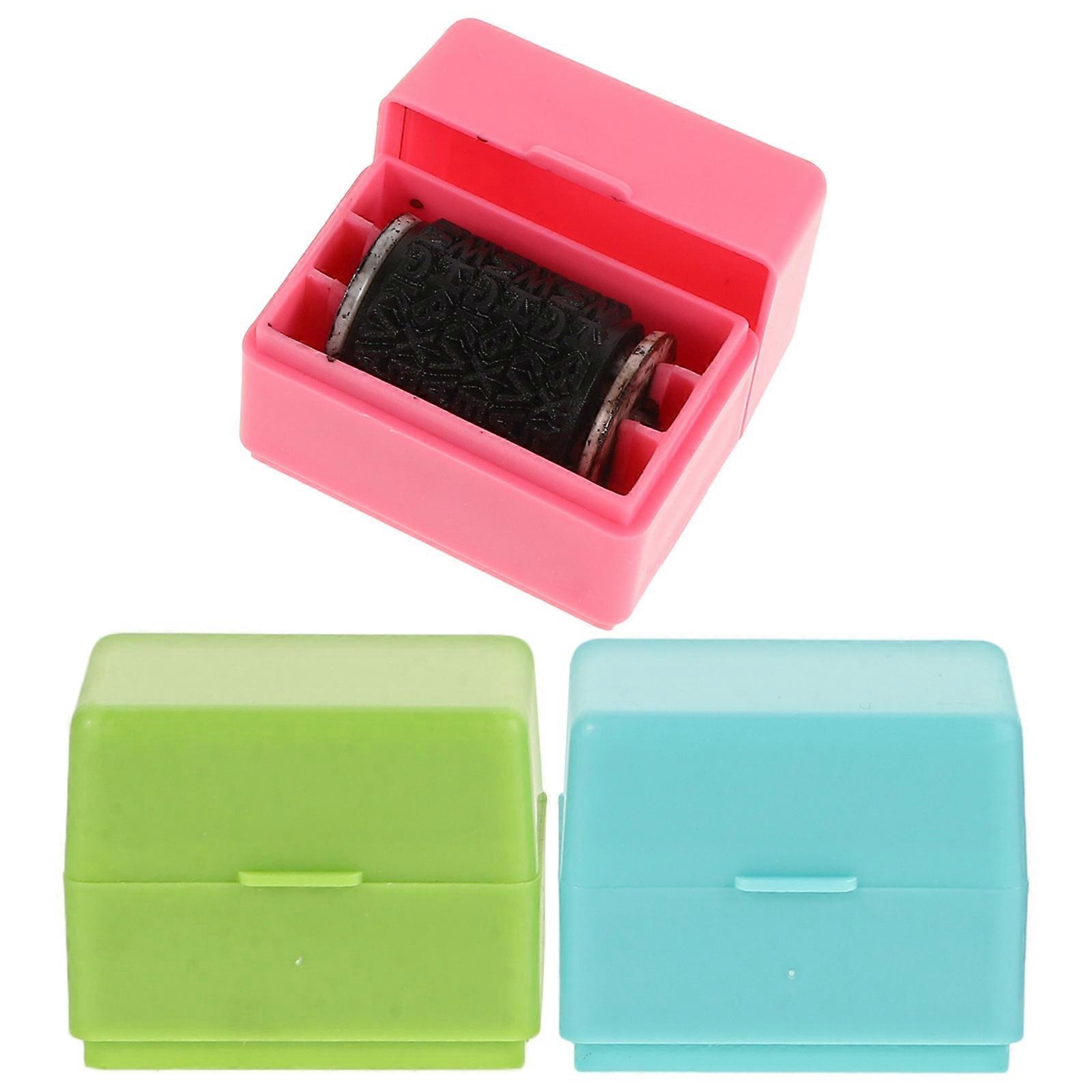 Privacy Protection Messy Code Security Stamp for Office Use Lightweight Portable Plastic Assorted Color