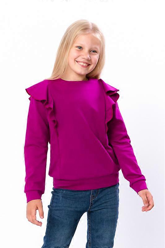 Girls’ Blouse – Ruffle Trim & Soft Knit Fabric, Any season,  HC 6162-057