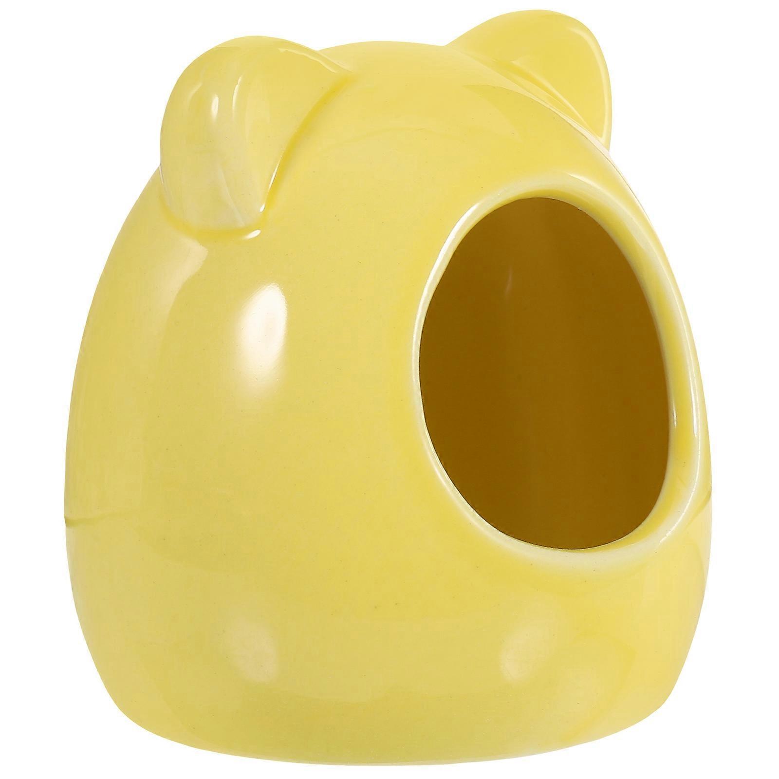 Multifunctional Hamster House For Pet Owners Ideal For Daily Use And Playing 7.6X7X7Cm Ceramic Nest 1 Set