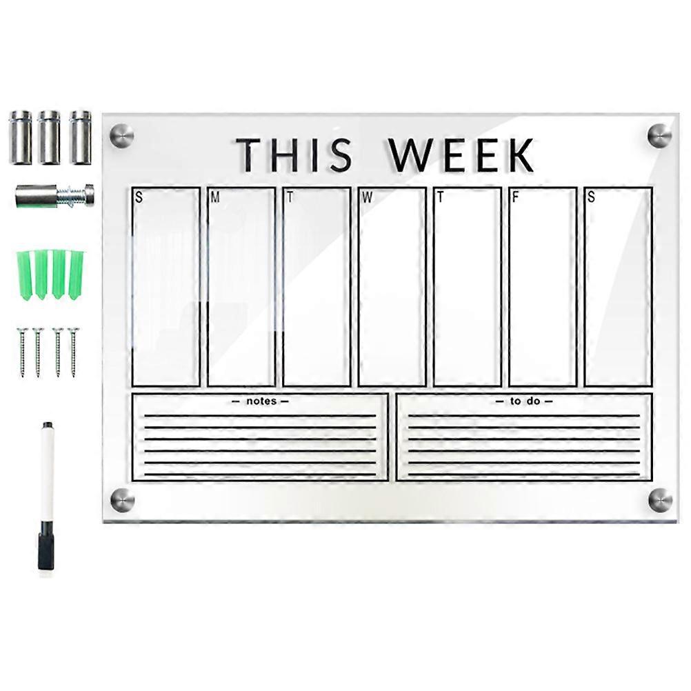 Acrylic Dry Erase Board Clear Memo Board for Kids Use with and Durability Multi 1