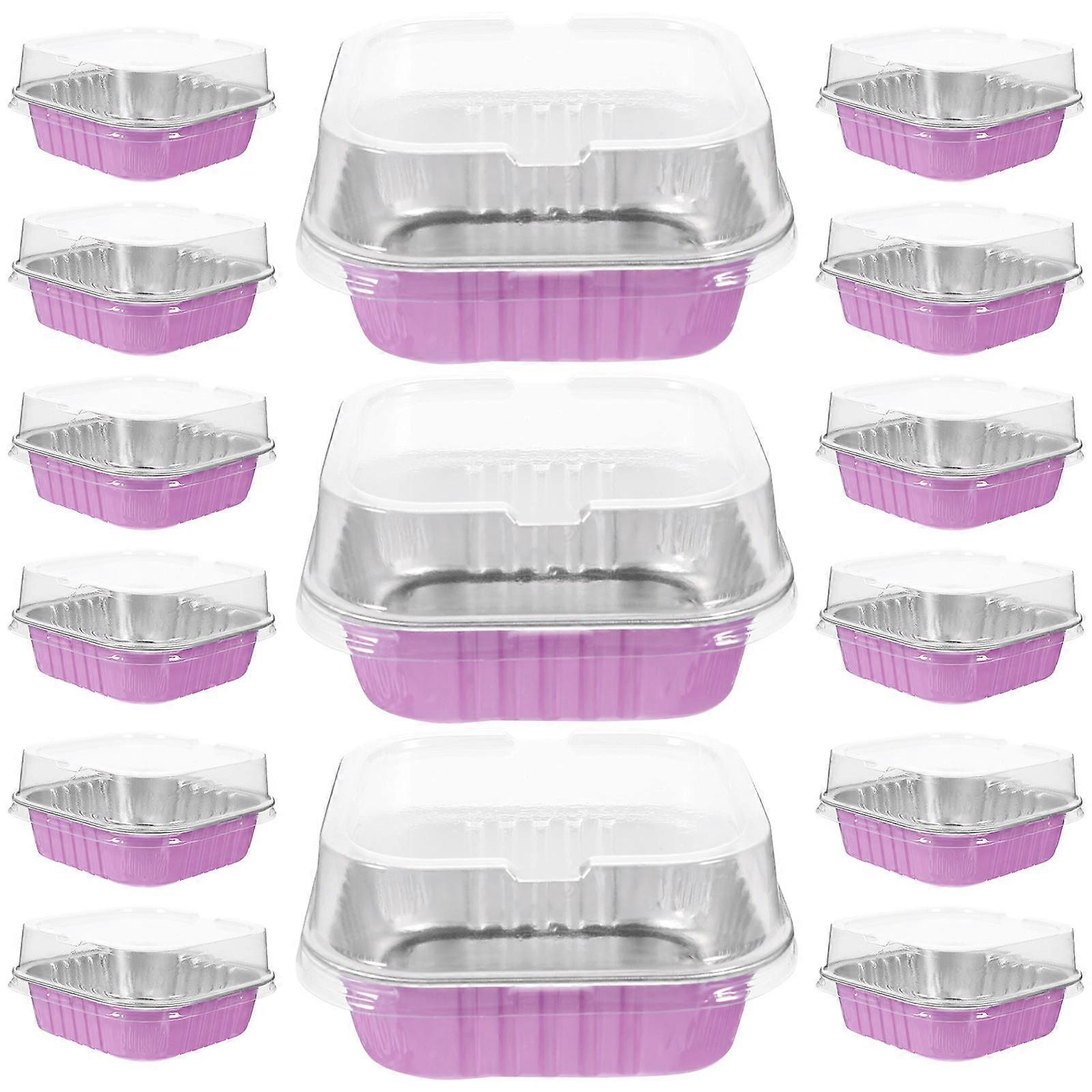 Rosy Aluminum Foil Cake Cups for Baking Tools and Cupcake Holder with High Temperature Resistance