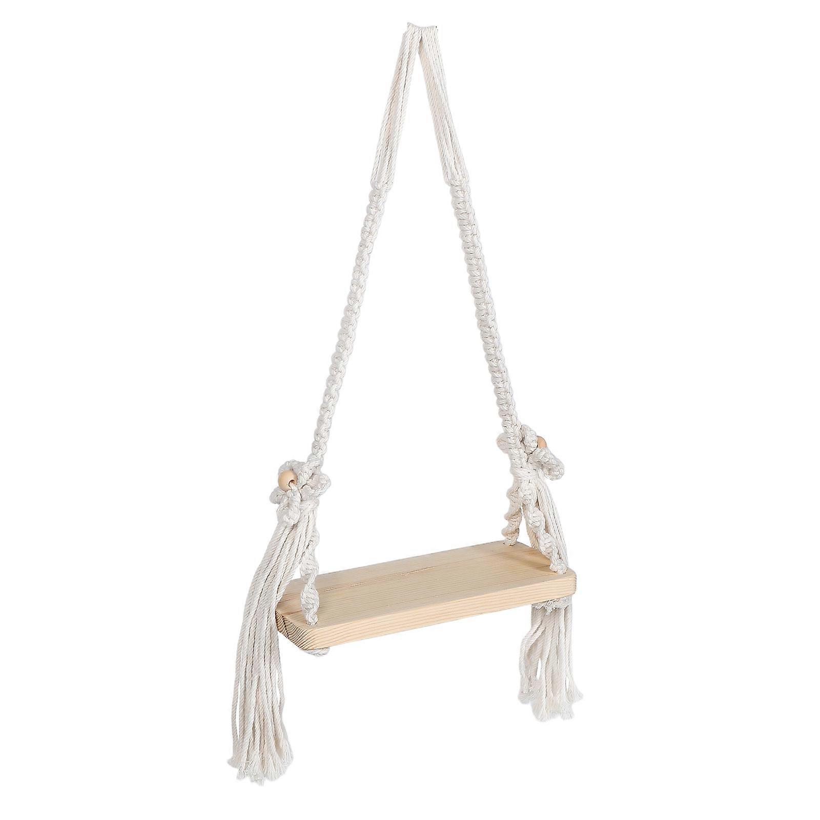 Baby Photoshoot Props Newborn Swing Photo Prop Cotton Rope Wood Material For Photographers 71.00X34.00X13.00CM 1Pcs