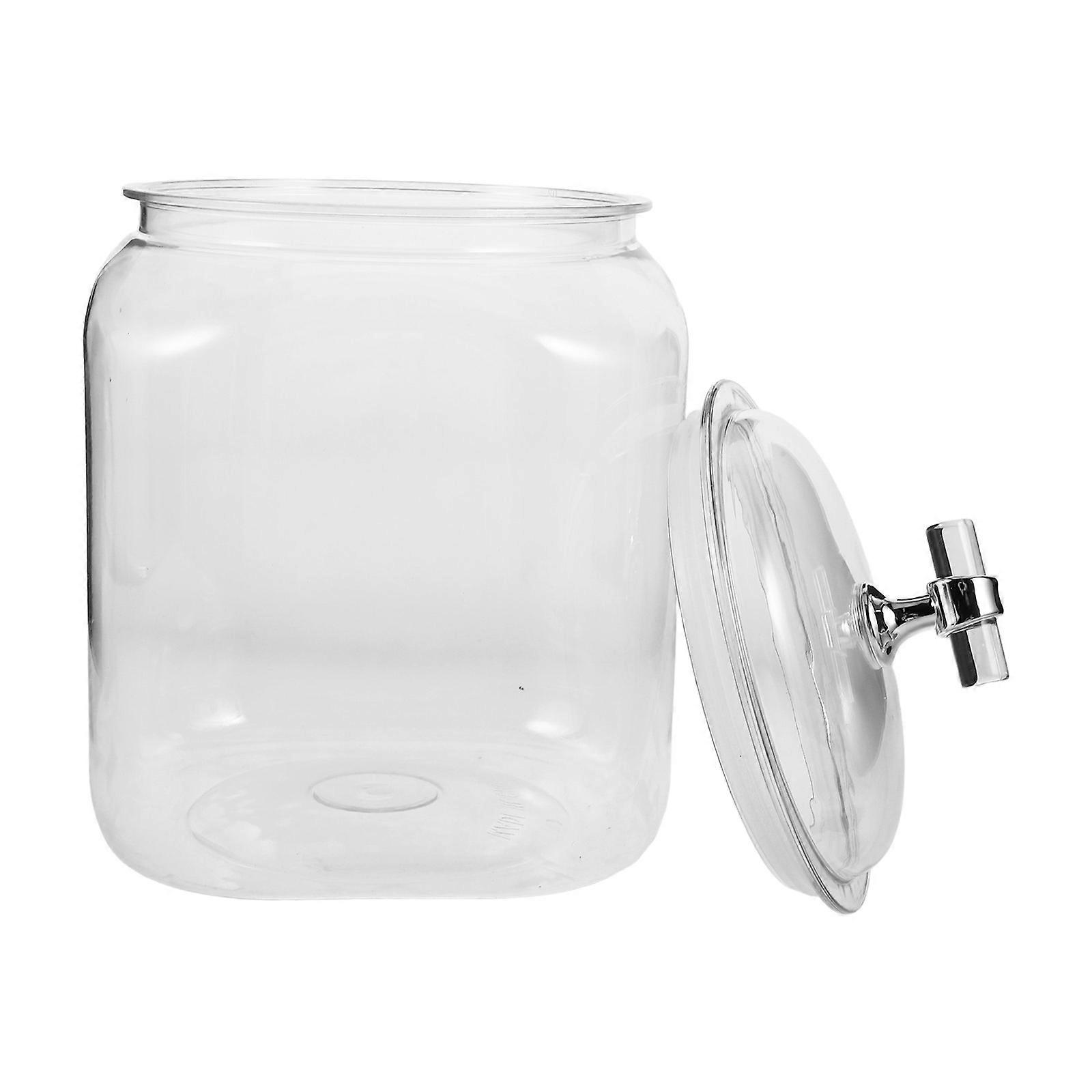 FRCOLOR 1 Set Plastic Cookie Jar with Lid Clear Airtight Containers Canister for Kitchen Home or Office Organization