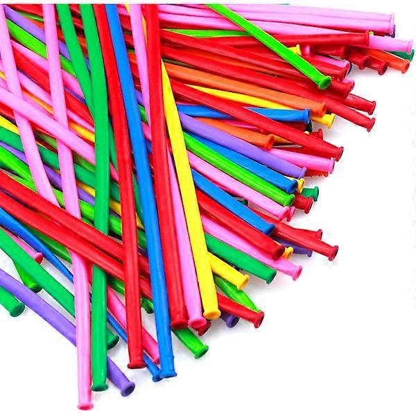 100pcs magic latex balloons, multicolor long balloons