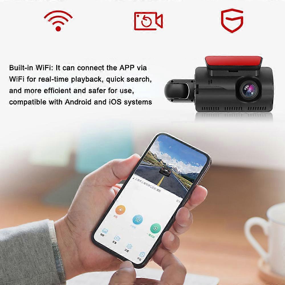 Dual lens car DVR for driving recorder with IPS screen