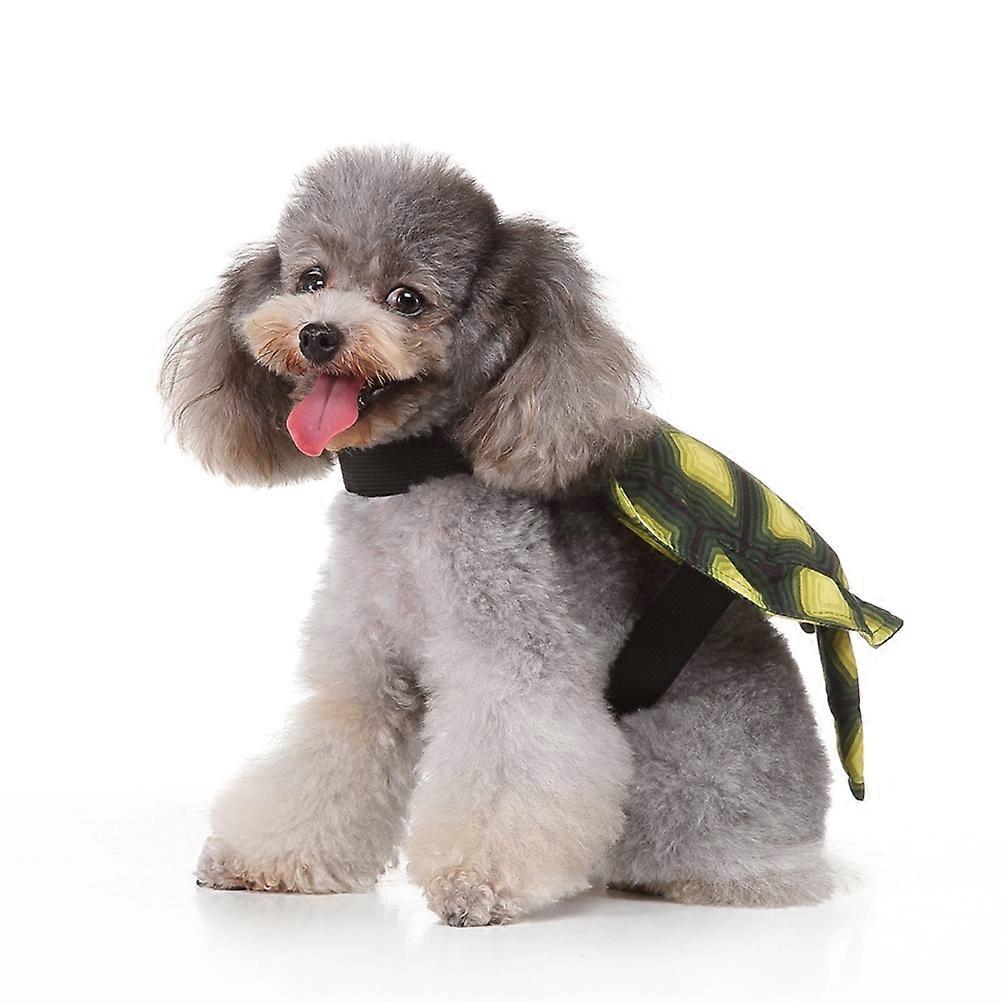 Pet Cosplay Apparel Turtle Costume for Dogs Walking Jogging Use Large Size 1Set