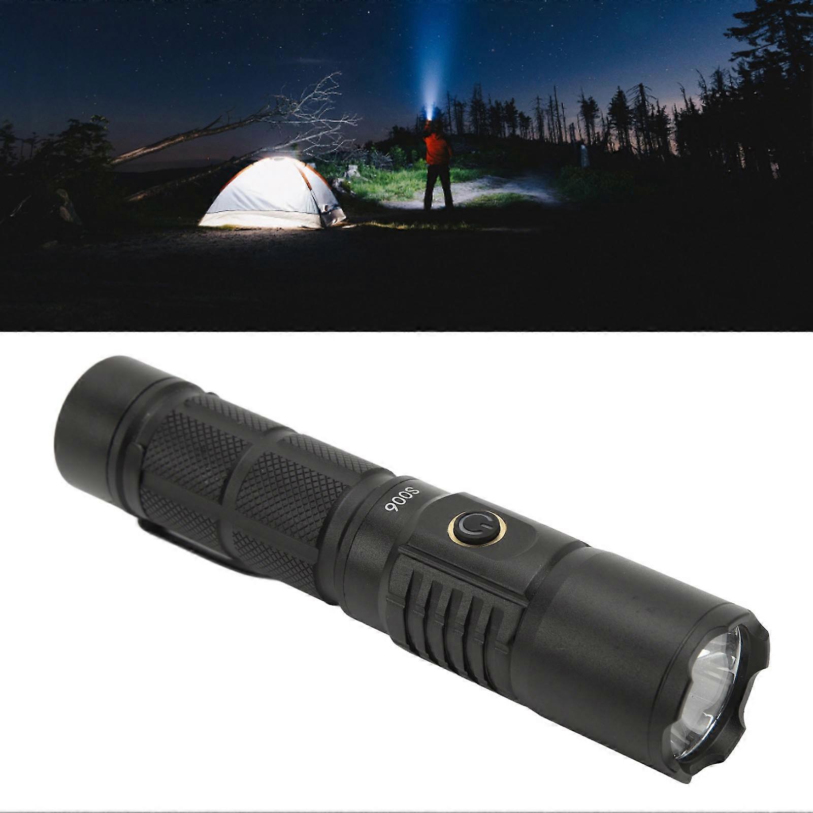 Portable LED Flashlight High Power Super Bright Emergency Lighting Lamp USB Charging White Light 
