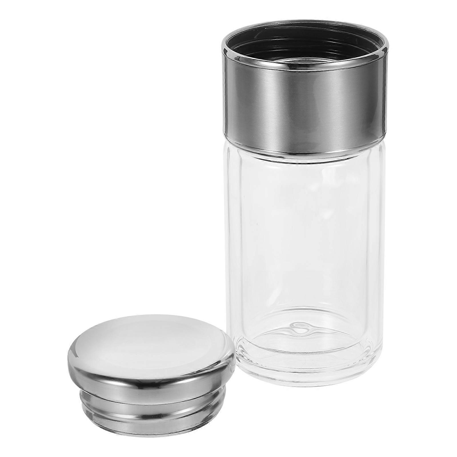 Double Layer Transparent Water Cup Tea Brewing Mug Designed For Travel Portable Functionality 1Pc