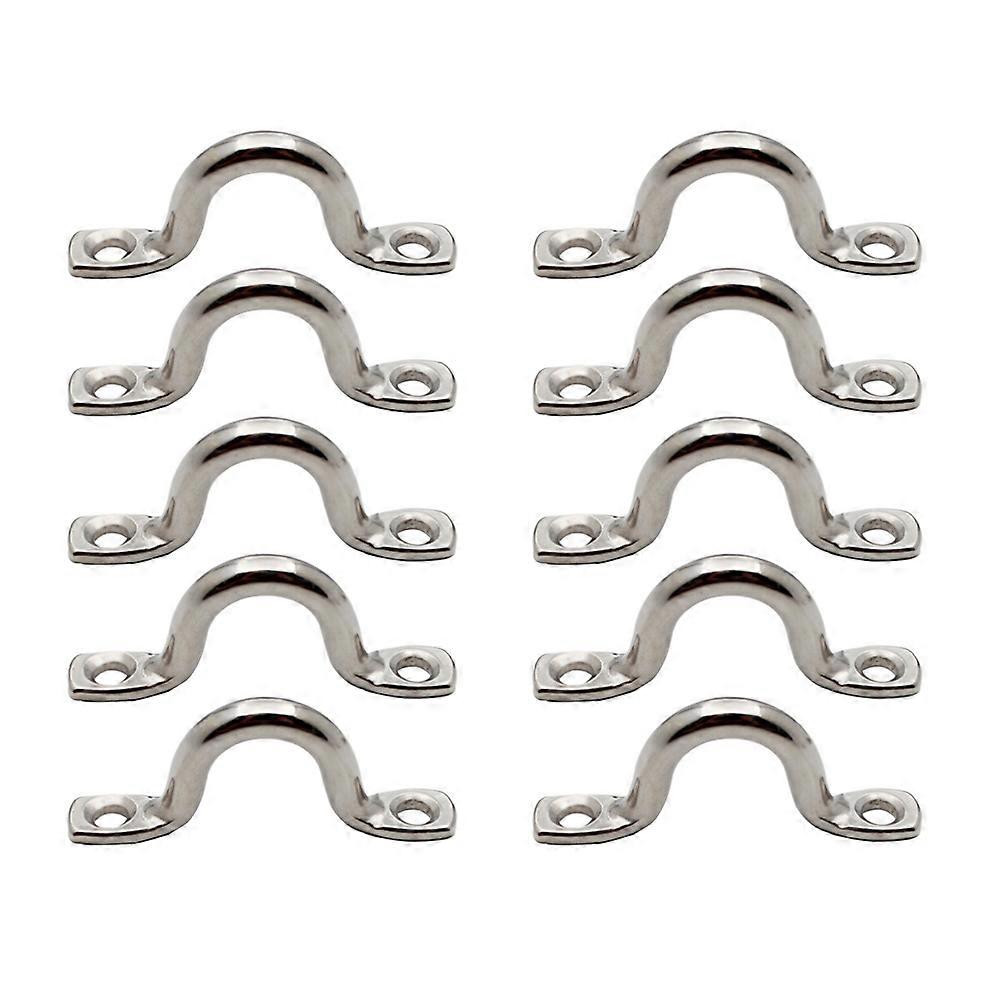 Eye Loop Boat Silver 15Pcs Rust-Resistant Durability for Boat Use