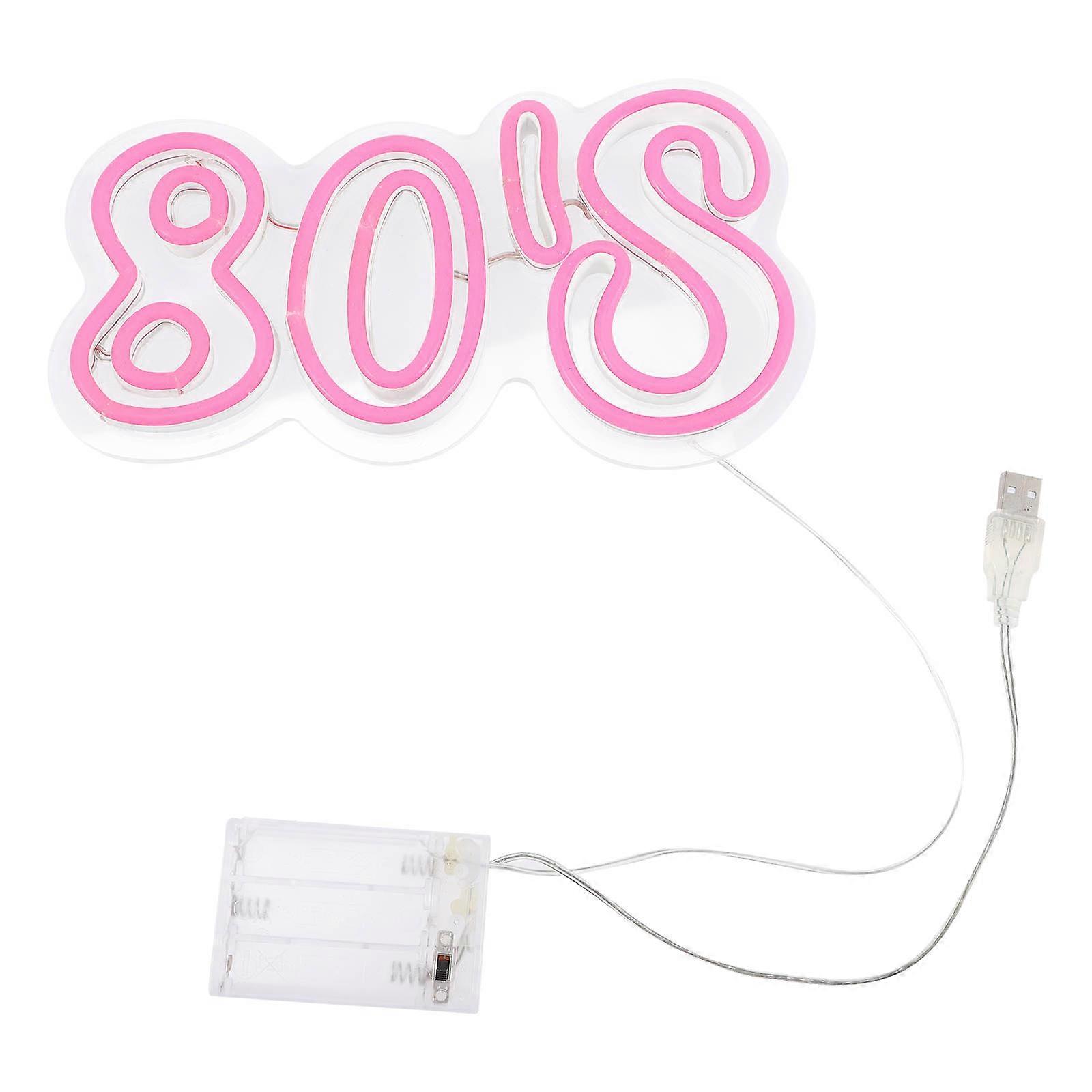 USB Powered Neon Light Wall Decor Chic and for Bedroom Cafe Hotel 1Set