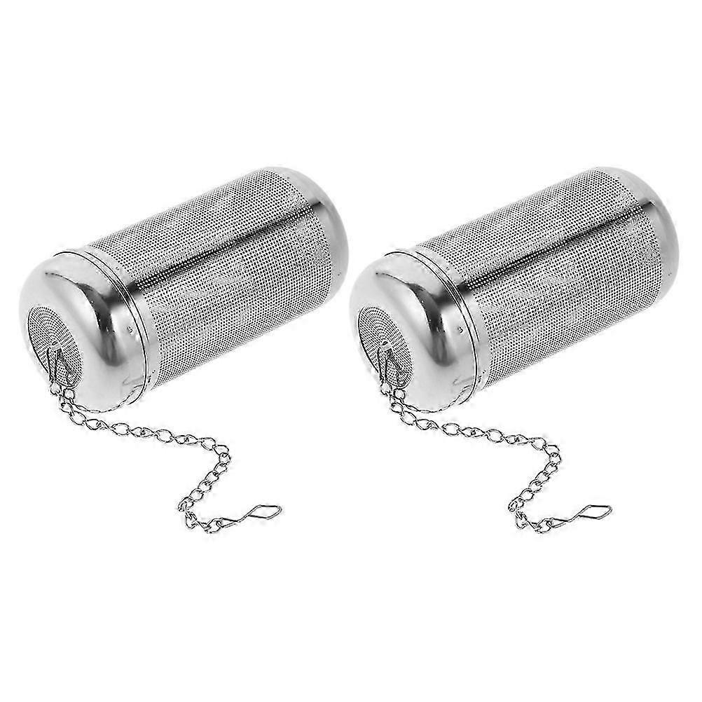 Filter Stainless Steel Mesh Tea Infuser Soup Making Strainer 4.322in 2Pcs