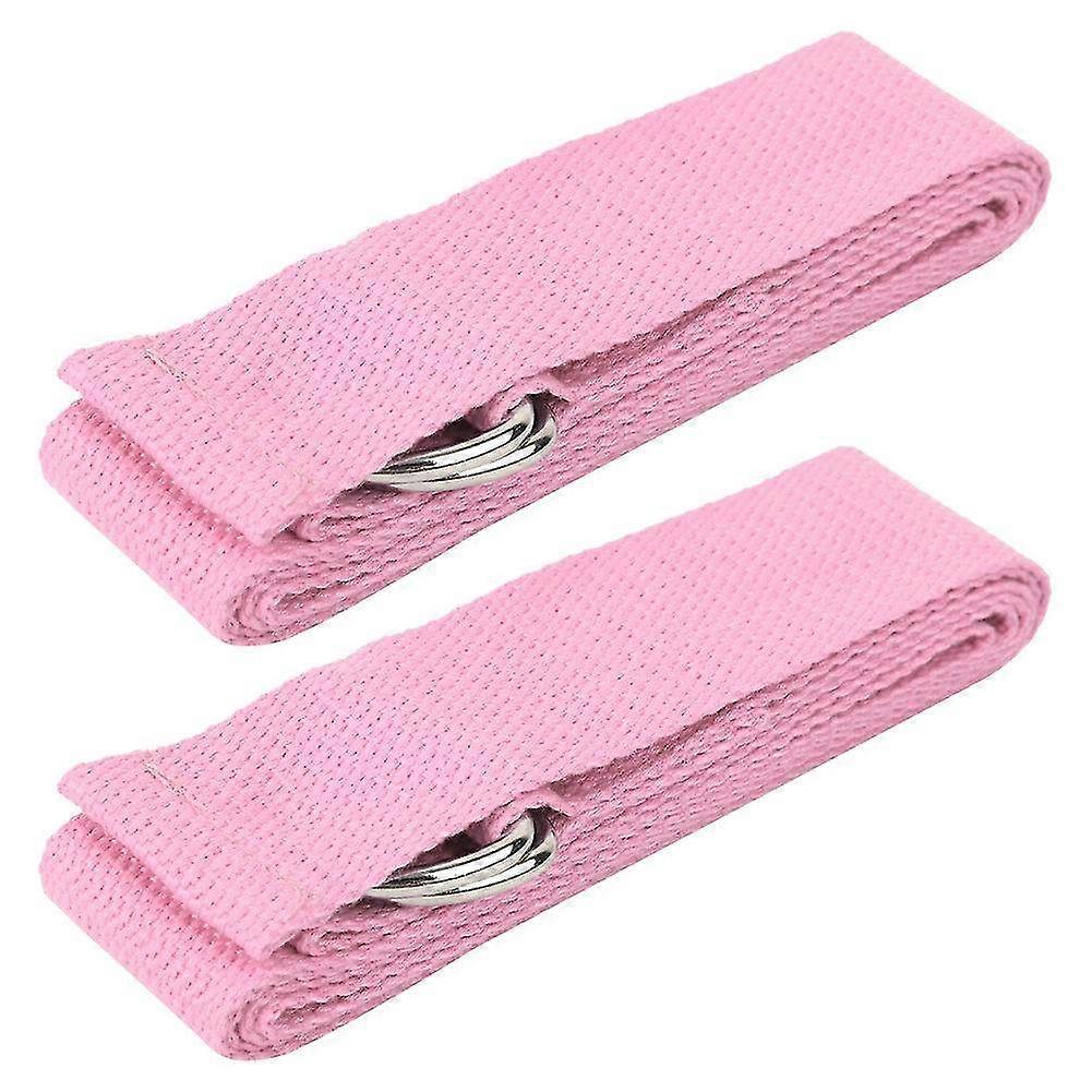 2-Pack Yoga Stretching Belt & Pull Strap - Back Trainer Equipment for Beginners - Enhance Flexibility & Stretching Support