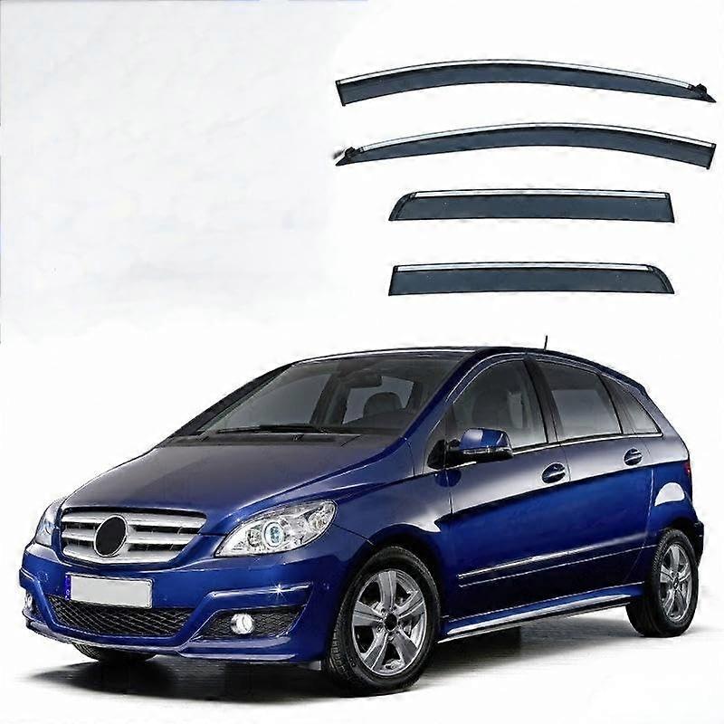 Mercedes-Benz A-Class MK2 W169 Window Rain Guards 2004-2012, Side Window Deflectors, Wind and Smoke Shields