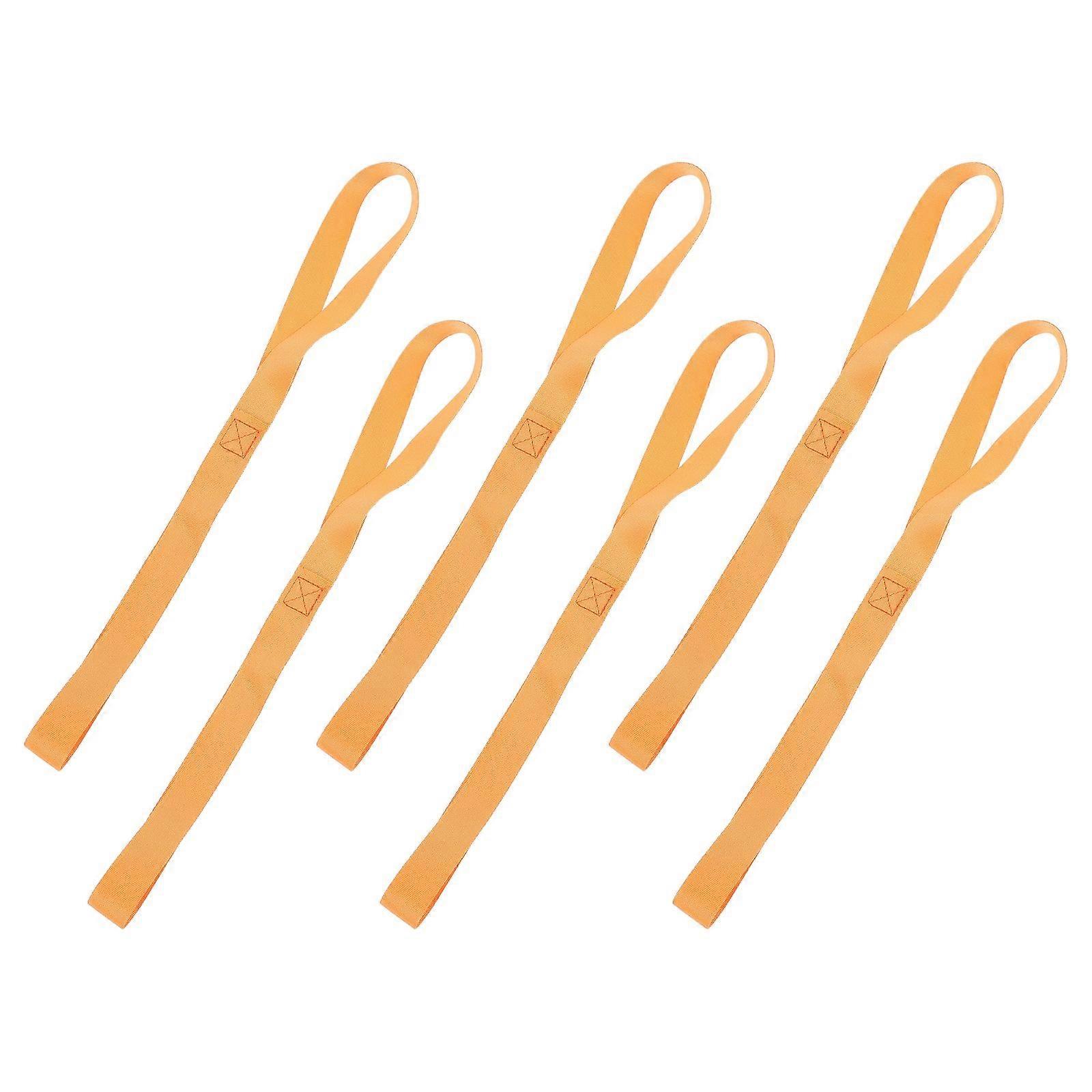 Heavy Duty Soft Loop Tie Down Straps for Securing Motorcycle in Storage Orange 6pcs