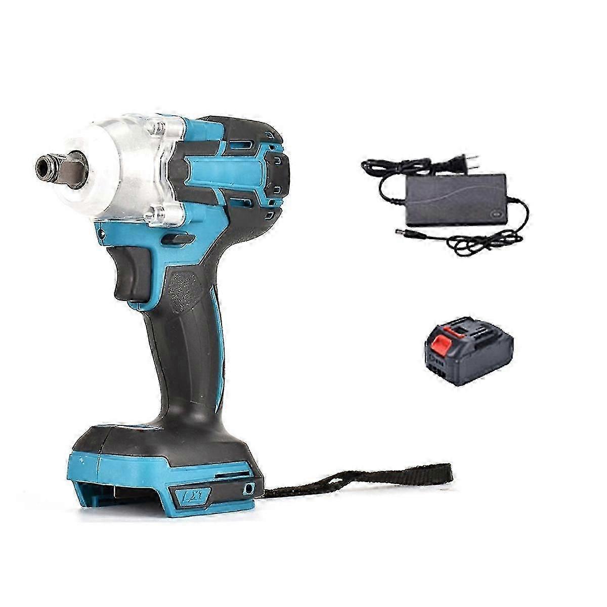 520N.M Cordless Electric Impact Wrench Brushless Electric Wrench Hand Drill Socket Power Tool for 1