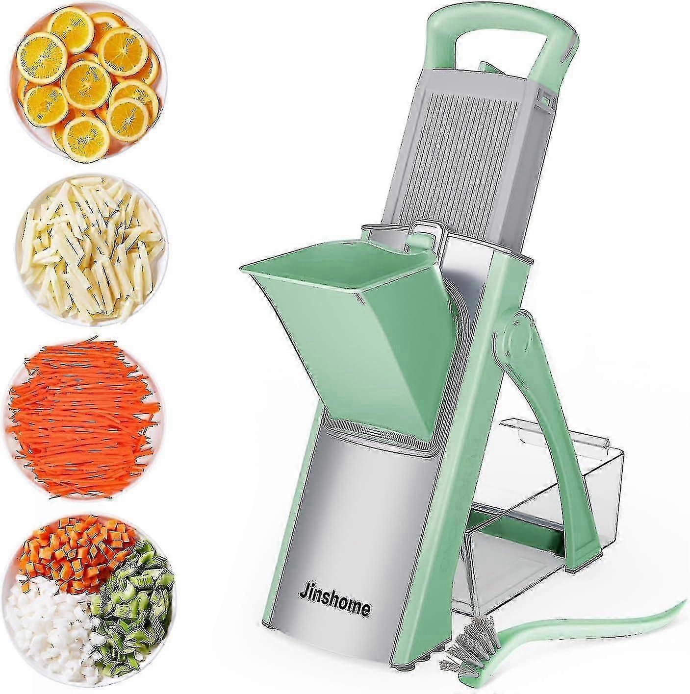 Upgraded version Mandoline Slicer for Kitchen &Safe Vegetable Chopper 5 in 1 & Adjustable mandoline