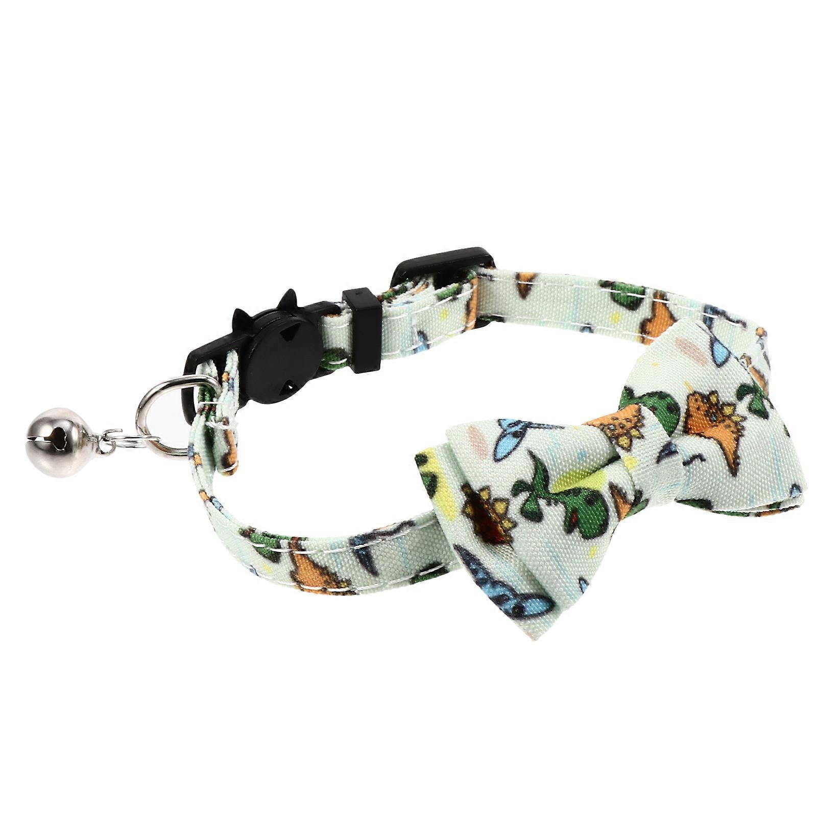 Pet Bowtie Collar with Bell – Comfortable Kitten Necklace, Detachable Bowknot for Parties, Holidays, and Birthdays