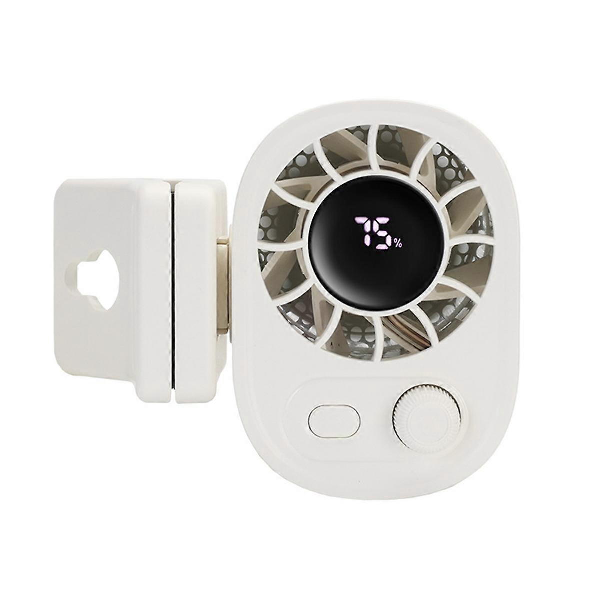 360 Rotation Car Clip on Fan with LED Display,Car Clip on Fans