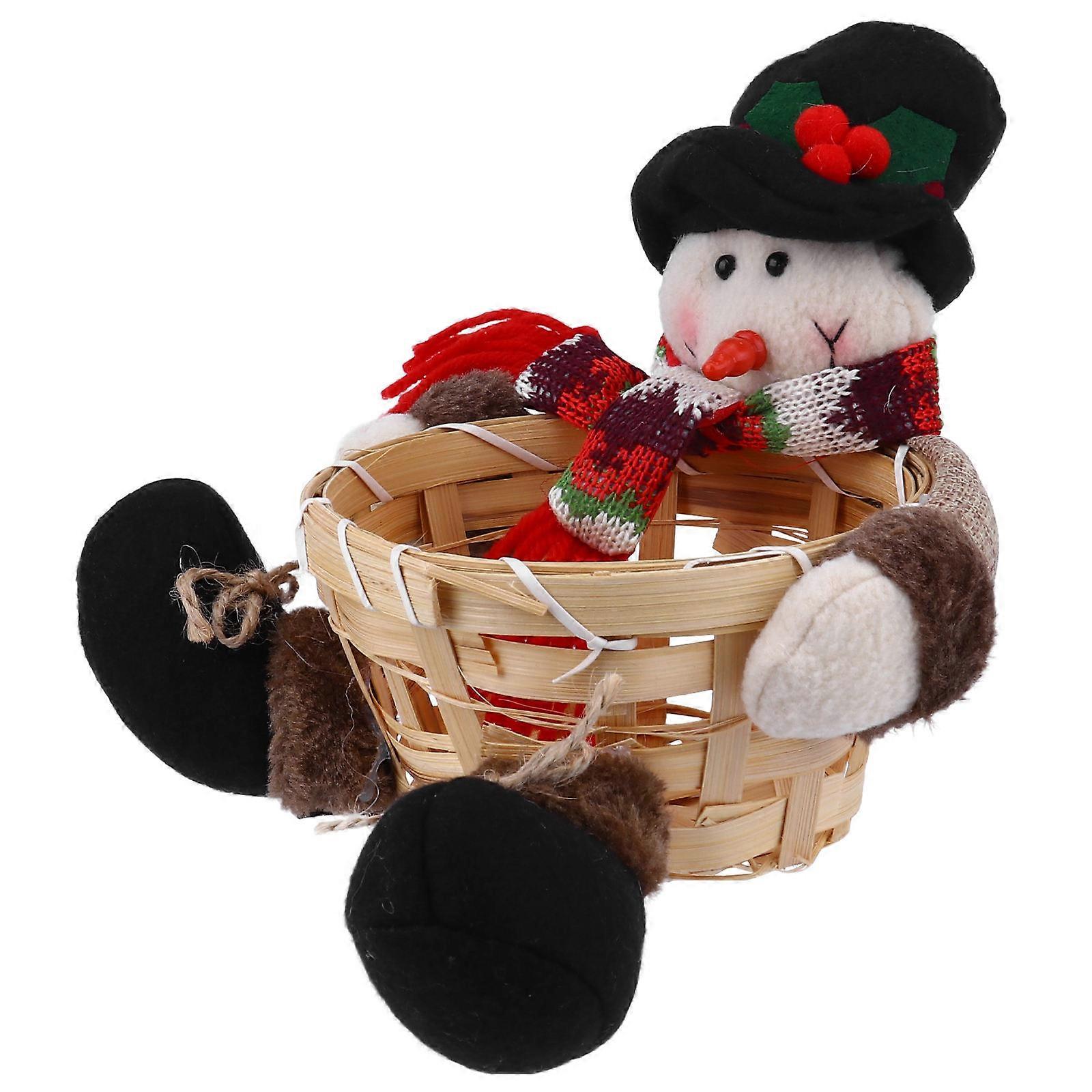 Christmas Style Candy Holder Decorative Basket For Children And Friends 17x17cm With Functional Candy Storage 1Pack