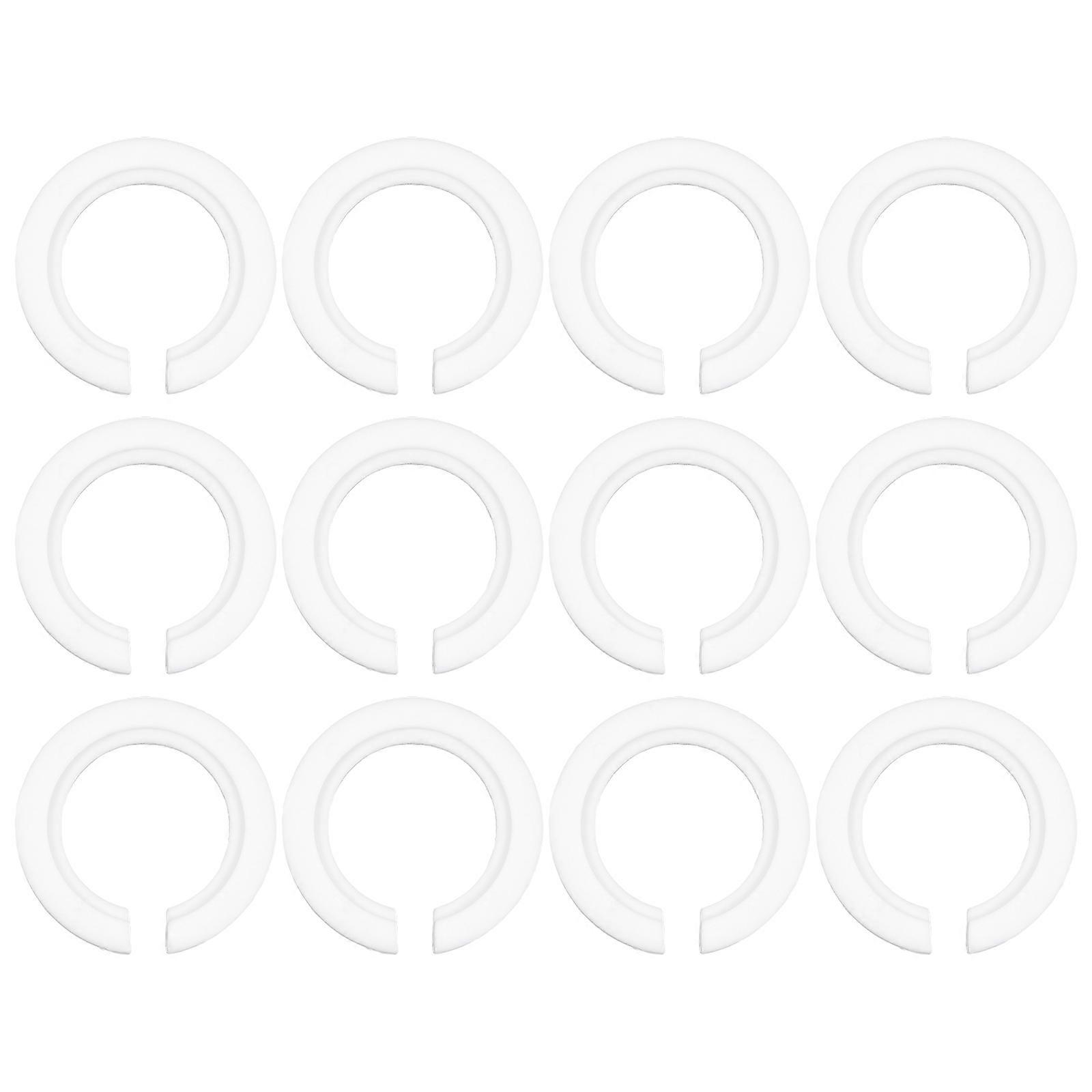 Bulb Base Converter Lamp Socket Converters For Lampshade And Light Fixtures Made Of Durable White Nylon With 12Pcs