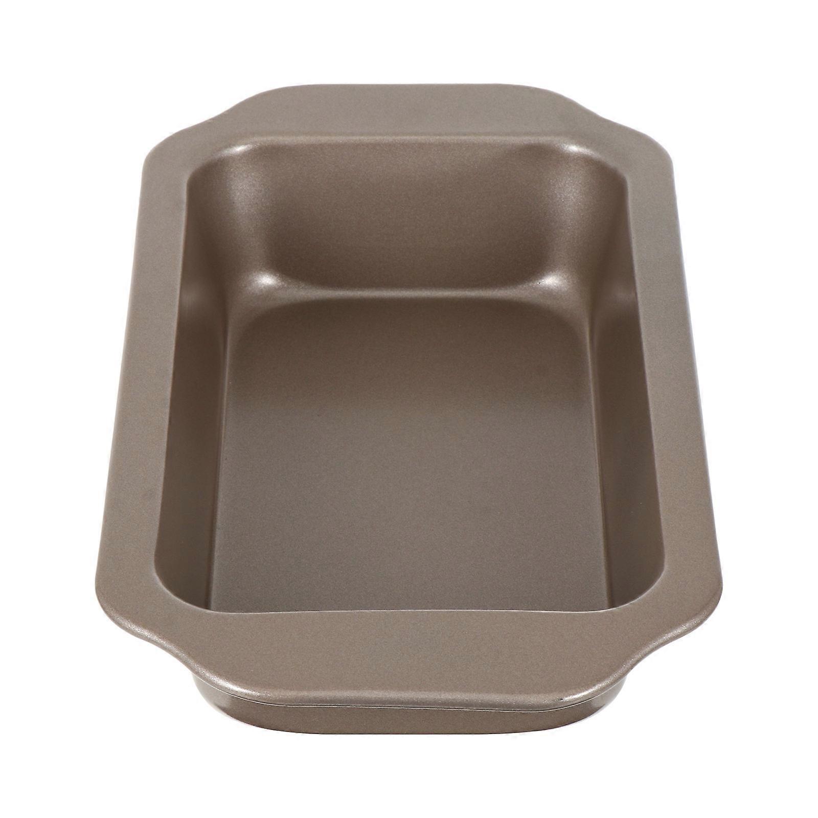 Brown Rectangular Baking Pan Heat Resistant Nonstick Bakeware For Kitchen Use 33x16cm 1Pcs