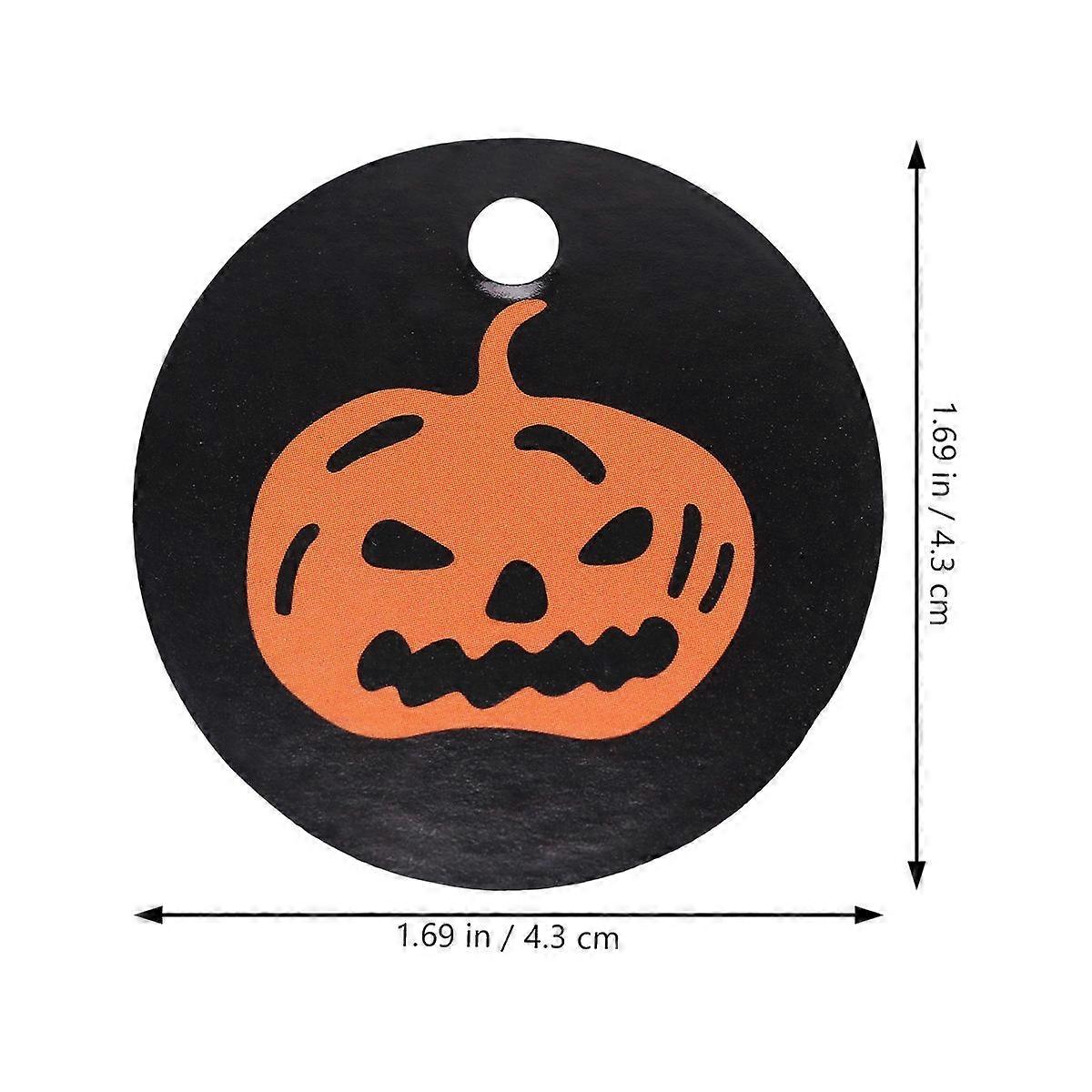 Halloween Party Decorations Kit 300Pcs Square Tags Suitable For Halloween Events 4.5X4.5CM