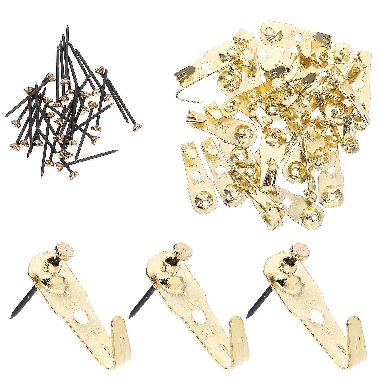 30 Sets Multi Function Picture Hangers for Photo Frames Wall Mounted Hooks