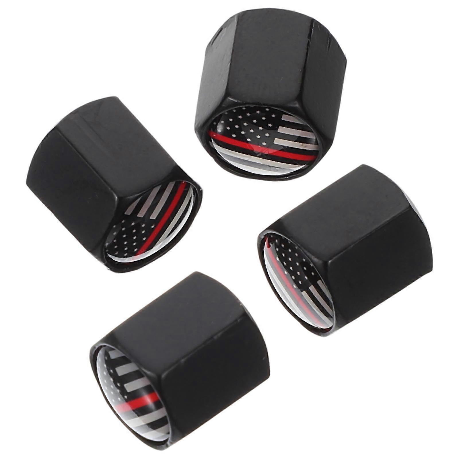 Creative Car Tire Valve Cap 4Pcs Decorative Wheel Cap Design Enhances Style And Provides Anti-Theft Security Functionality