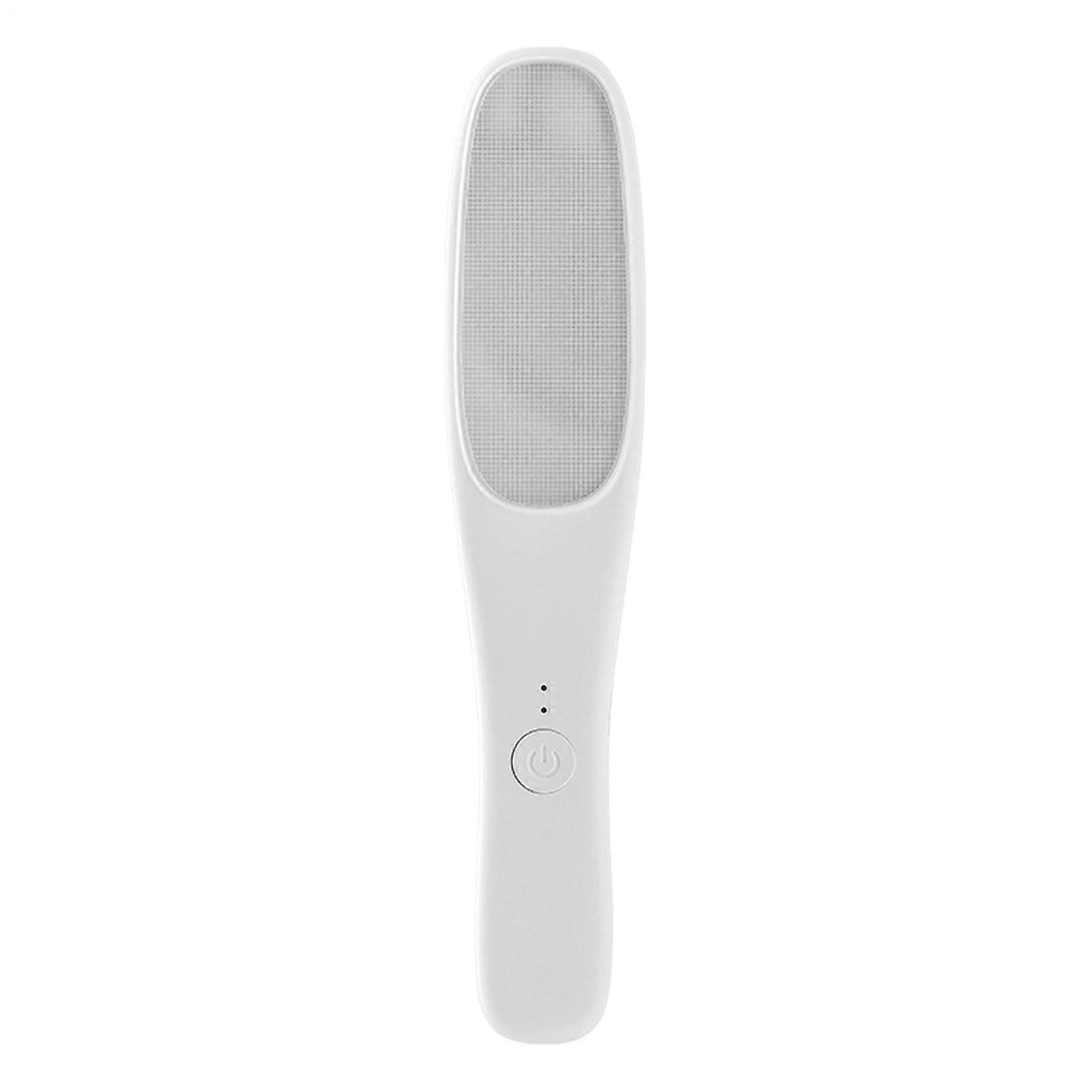 Foot File Callus Remover Electric Device with Adjustable Speed, Waterproof Pedicure Set for Home and Salon Use, White