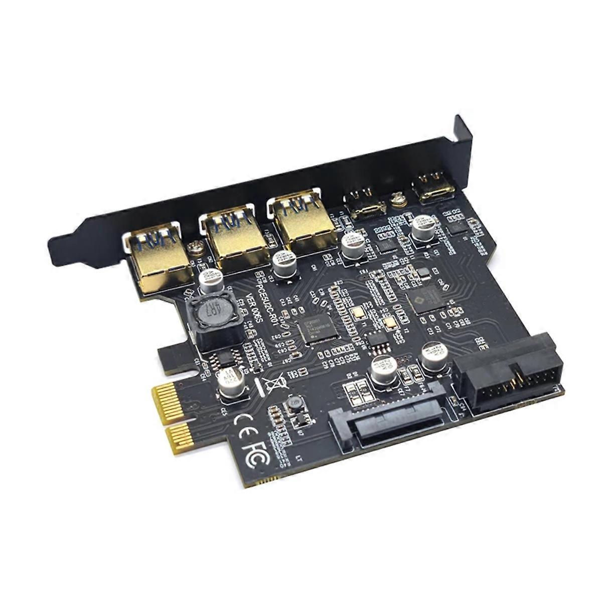 Type C USB 3.2 Gen1 PCIE Card Hub USB 3.0 PCI Express Board PCI-E PCI E USB 3 Adapter Multiplier