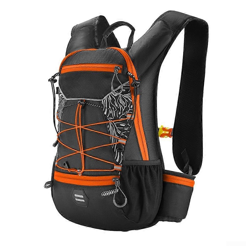 Multifunctional Bicycle Backpack Waterproof Green with Reflective Strips, Ample Storage for Cycling and Outdoor Activities