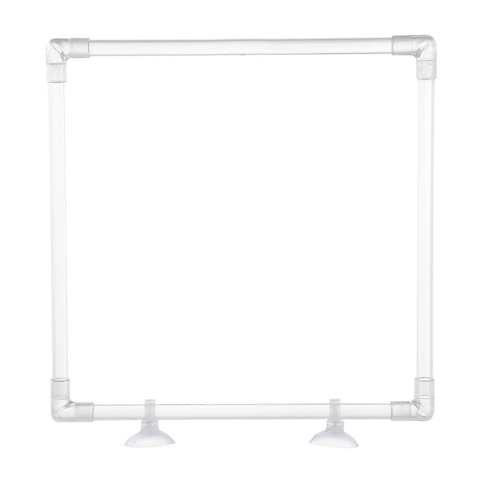 Suction Cup Mounted Fish Feeding Rings, Transparent Floating Design for Tropical Fish, Betta Aquariums, 4 Sizes