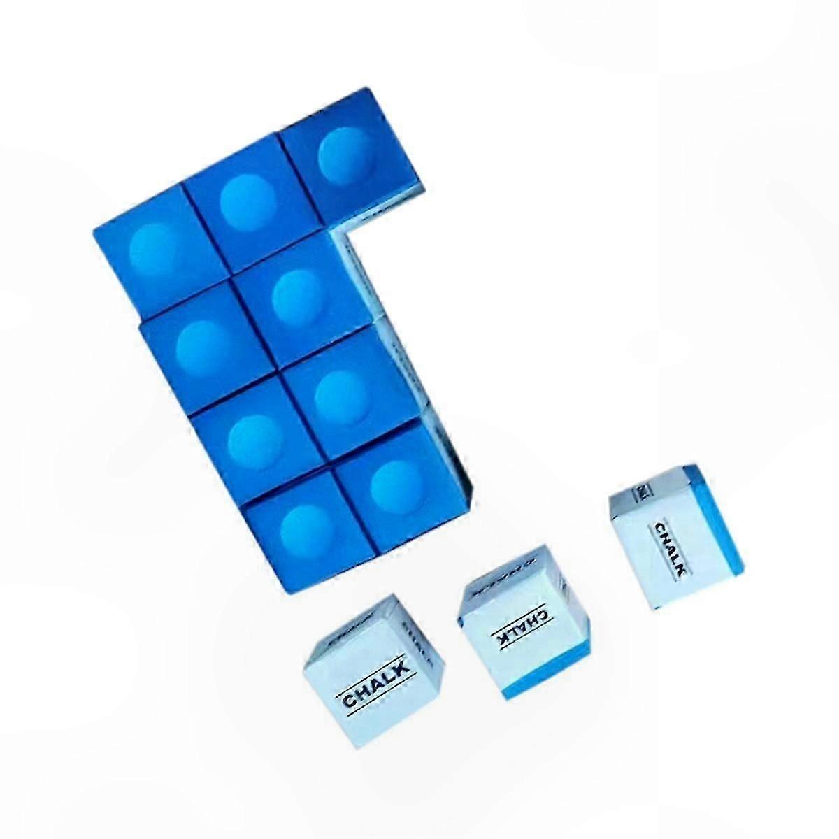 12-Pack Pool Table Chalk with Holder for Snooker Cues