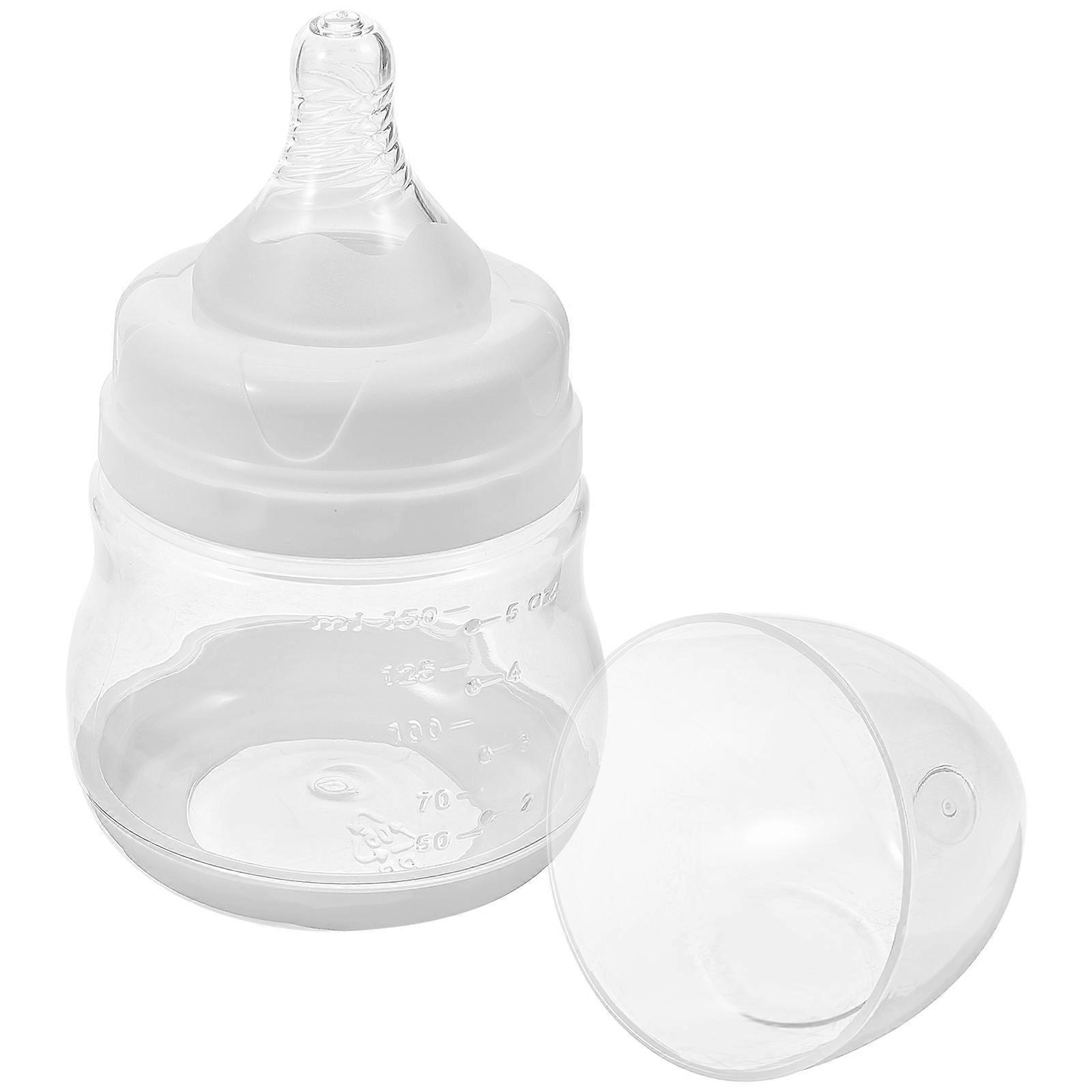 Wide Neck Breast Milk Storage Bottle, Portable PP Container with Scale Markings, Ergonomic Design for Comfortable Pumping and On the Go Use