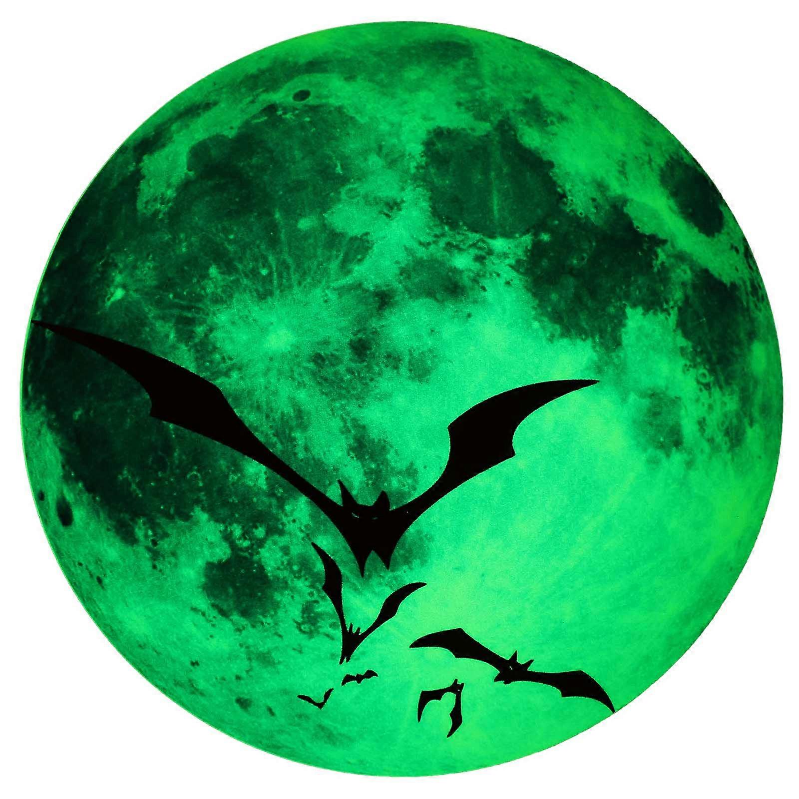 Halloween Party Decal Glow in The Dark Window Wall Sticker Pvc Assorted Color Absorb Light Energy 1sheet