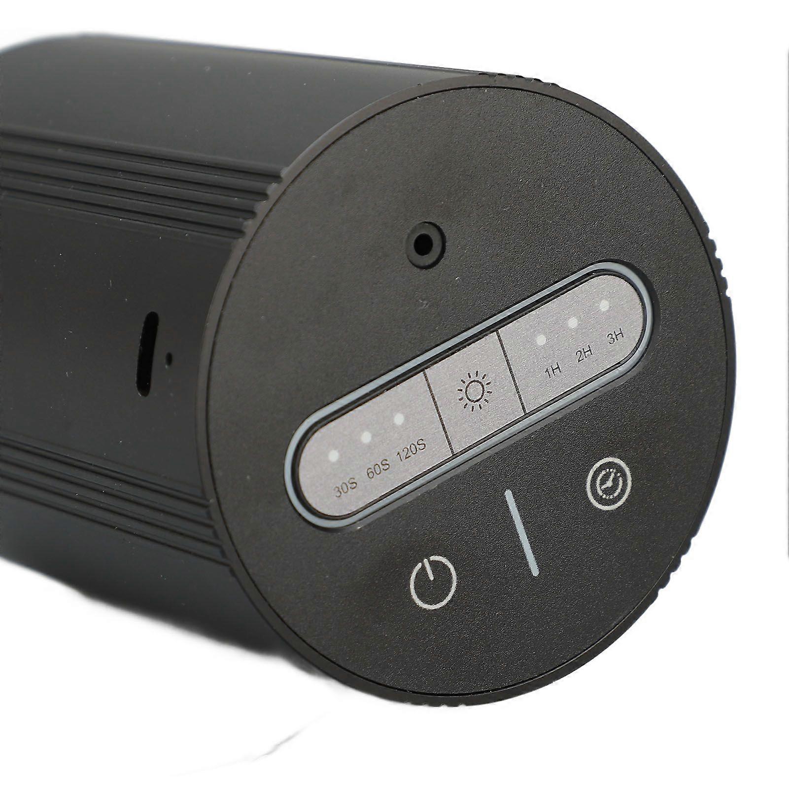 Car Aromatherapy Diffuser Professional Aluminum Alloy Waterless Spray Timer Function Essential Oil Diffuser for Car Home Black Touchscreen