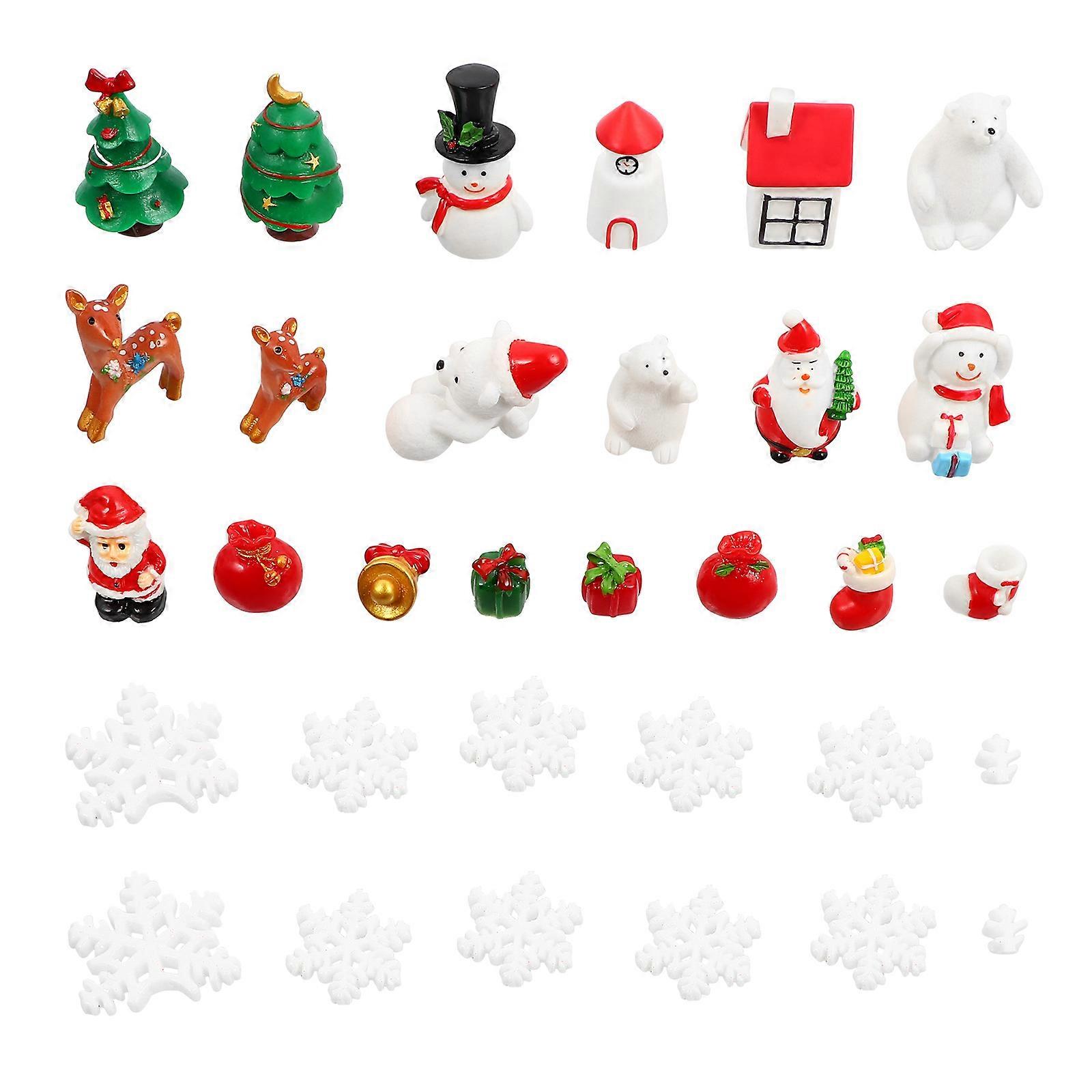 It sounds like you're describing a product listing for a set of **resin Christmas ornaments**. Here's a polished and professional version of the