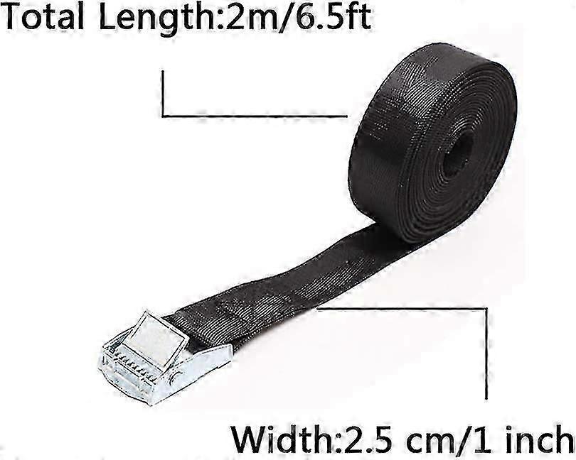 Lashing Straps Lashing Straps Black 6 Pcs Fastening Straps 2m Lashing Straps With Ratchet
