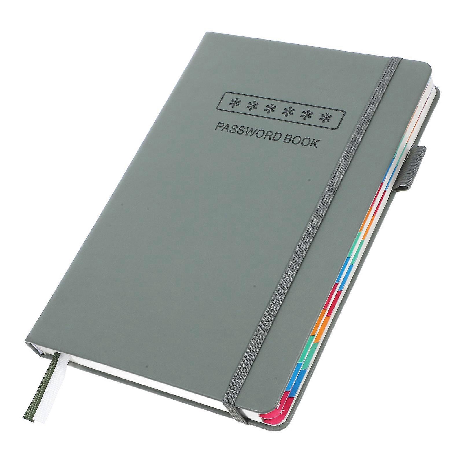 Portable Password Organizer Internet Password Notebook For Various Settings Rectangular Minimalist Design 1Set