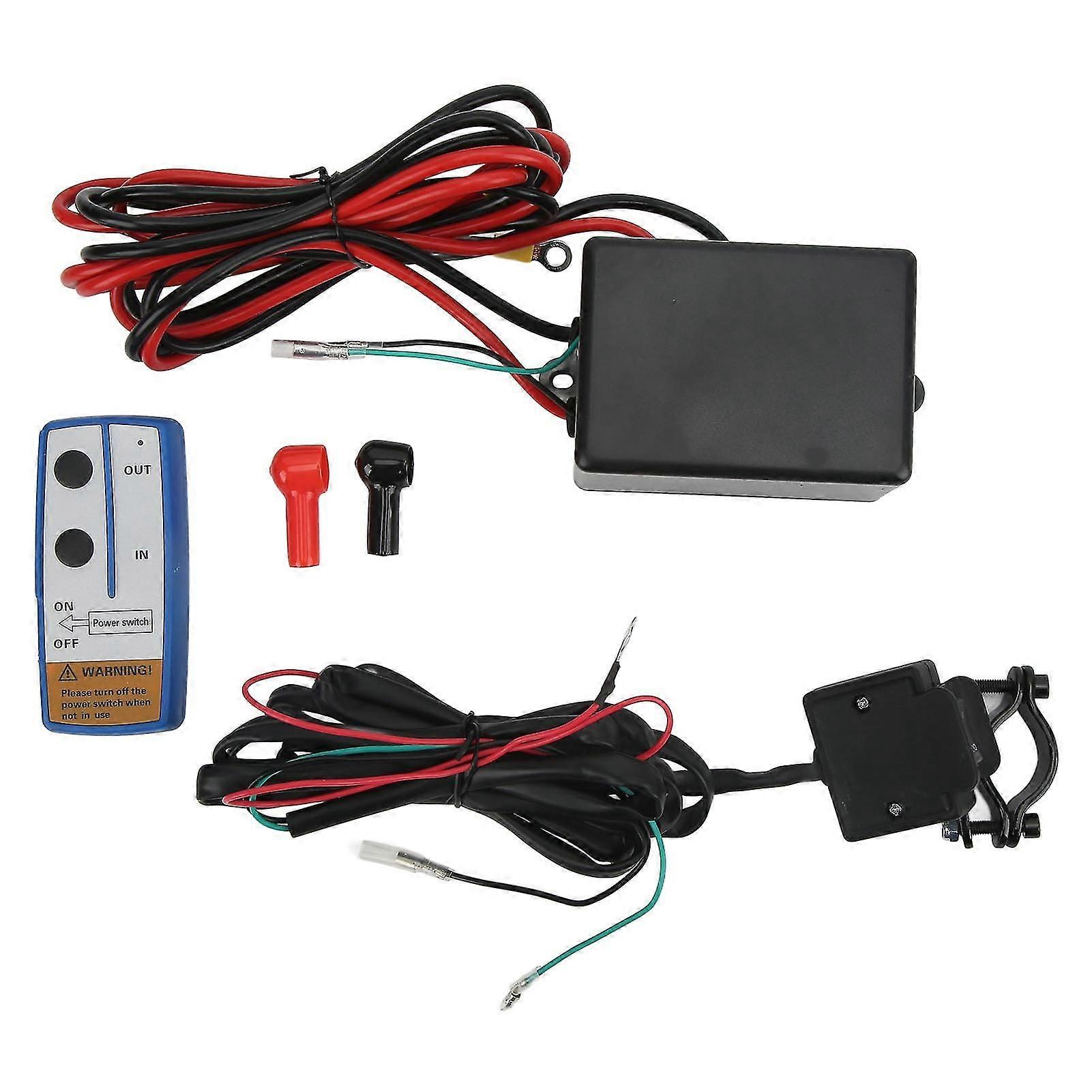 Winch Remote Control,Electric Winch Remote Control Electric Winch Controller Kit Wireless Remote Control System Extended Durability