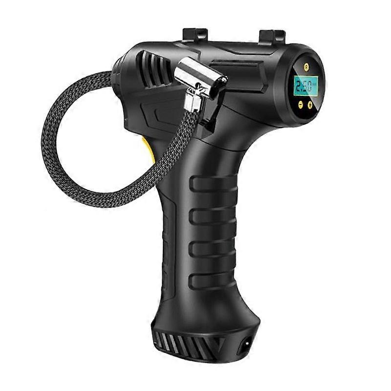 Cordless Tyre Inflator Air Compressor, Electric 12V USB Rechargeable Car Tyre Pump, 150PSI Portable Digital Pump Car Tyre Inflator with LED Light, Aut