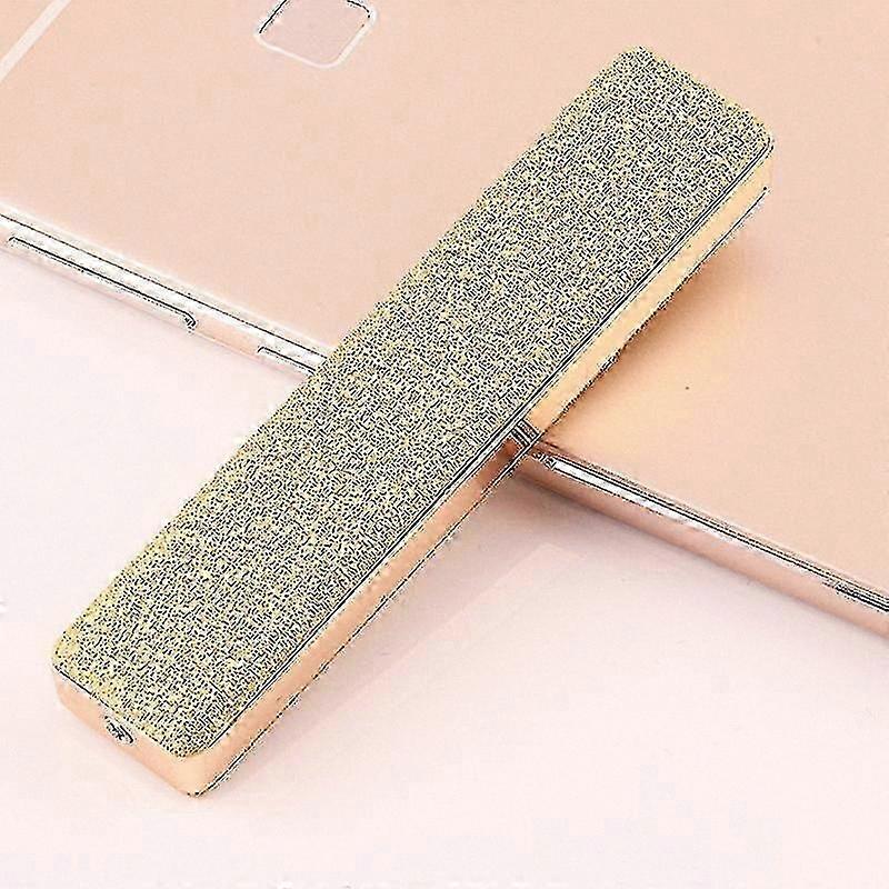 USB Rechargeable Electric Lighter - Flameless, Windproof, Slim Design with Charging Cable Included