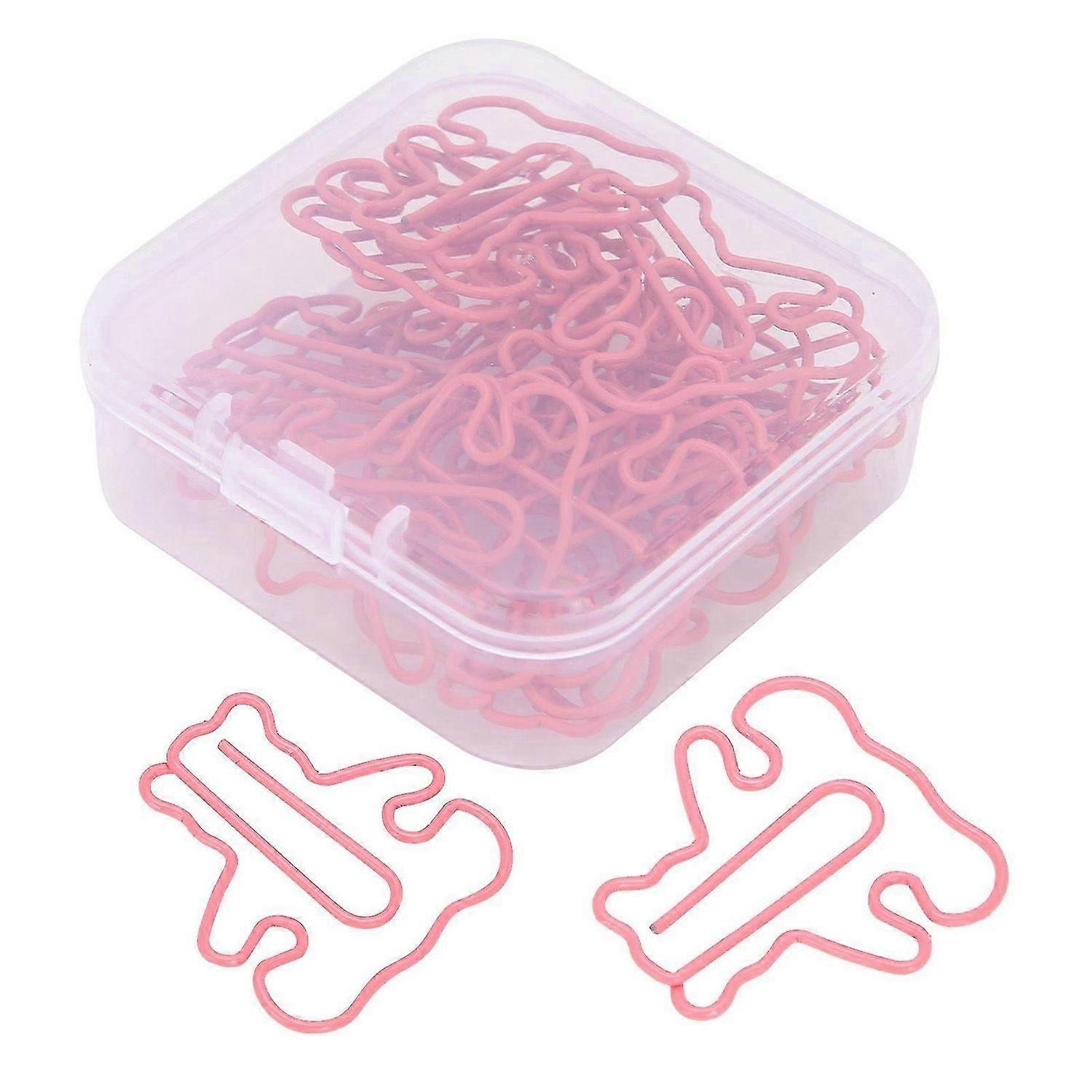 2025 Latest Model 30Pcs Bear Paperclip Mini Bookmarks Creativity Modeling